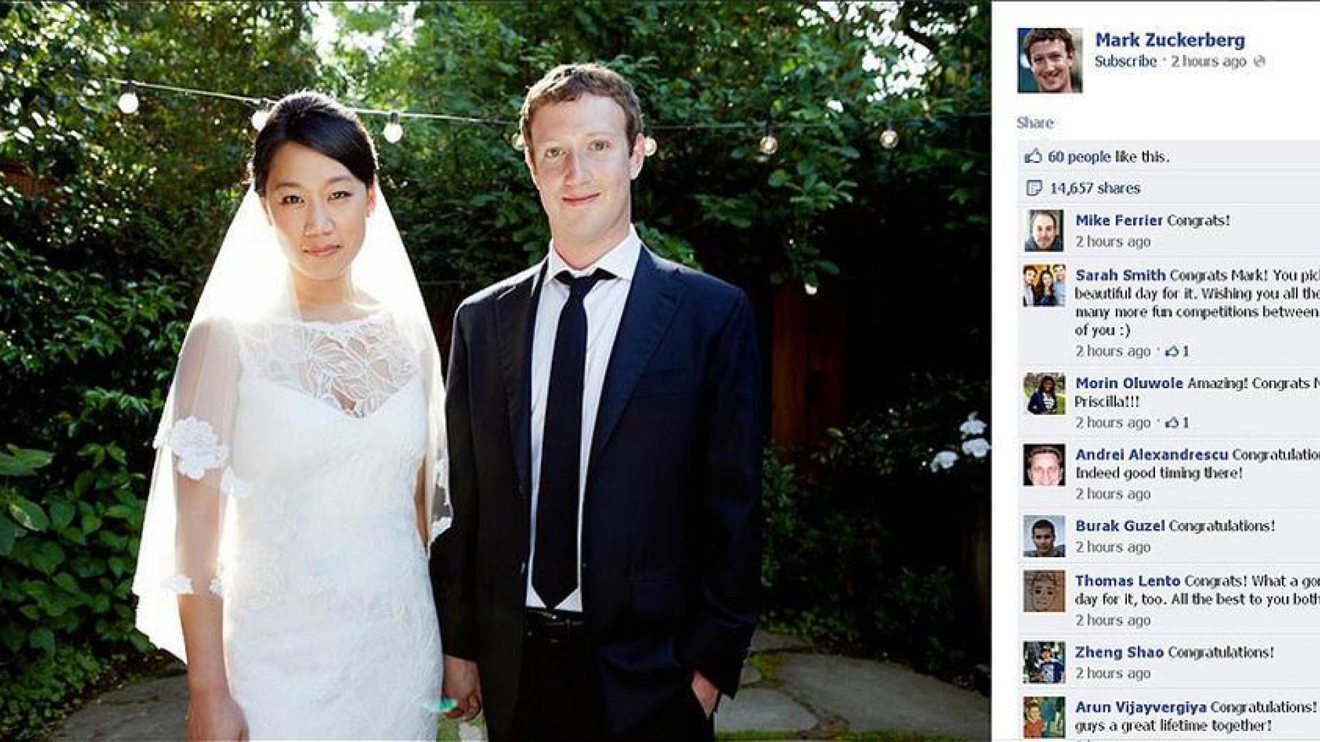 Mark Zuckerberg se ha casado con su novia de siempre