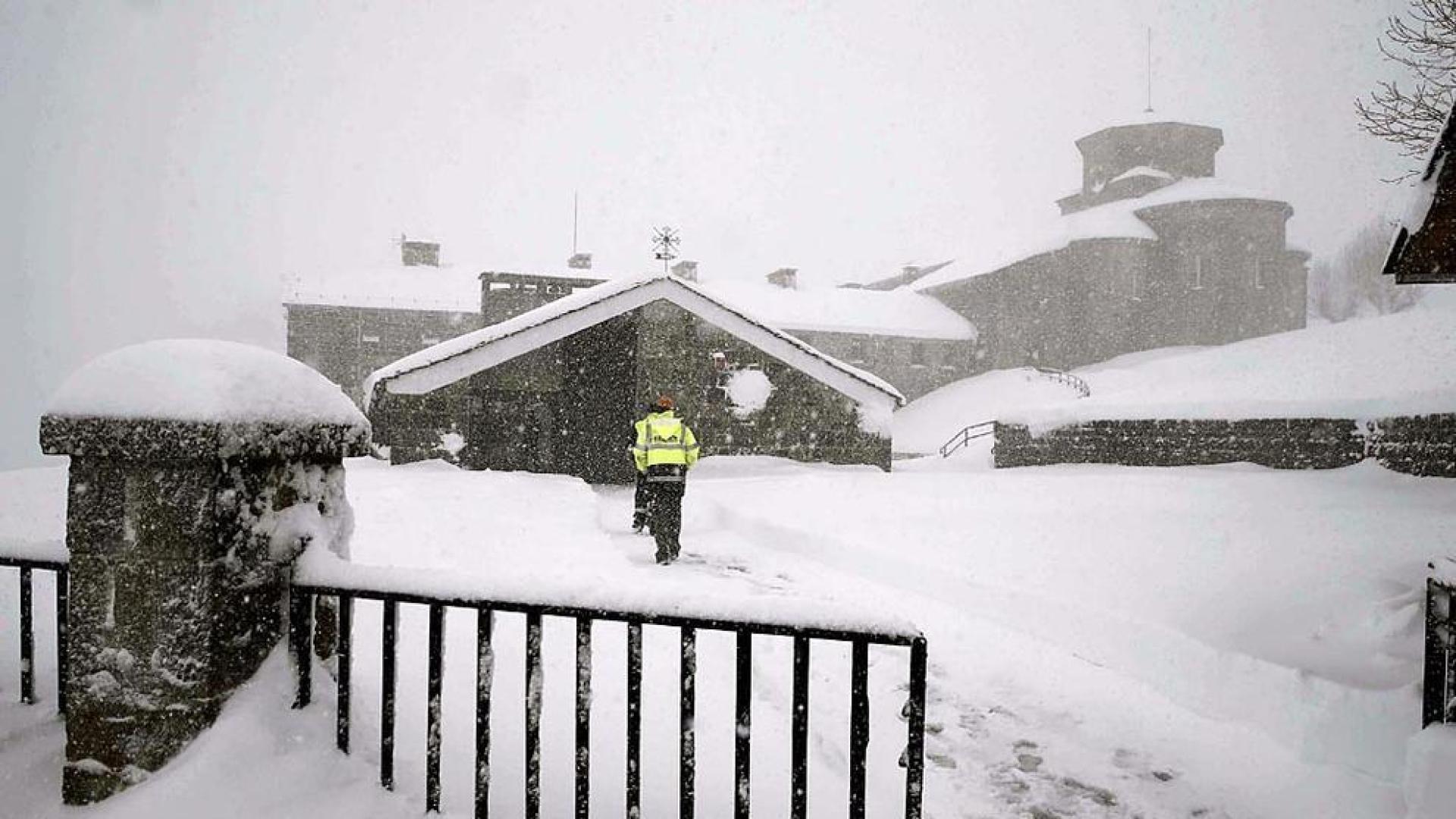 Nieve este jueves en las sierras de Urbasa, Andía y Aralar
