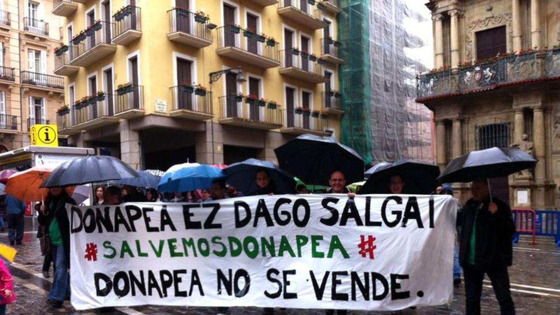Seguimiento desigual de la huelga educativa en Navarra