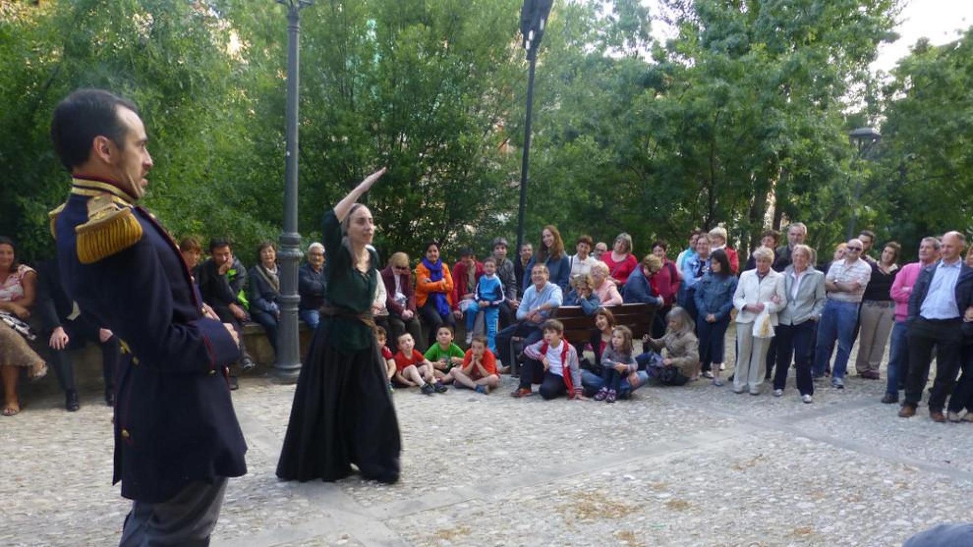 Tarde de teatro en Estella para poner en valor su patrimonio