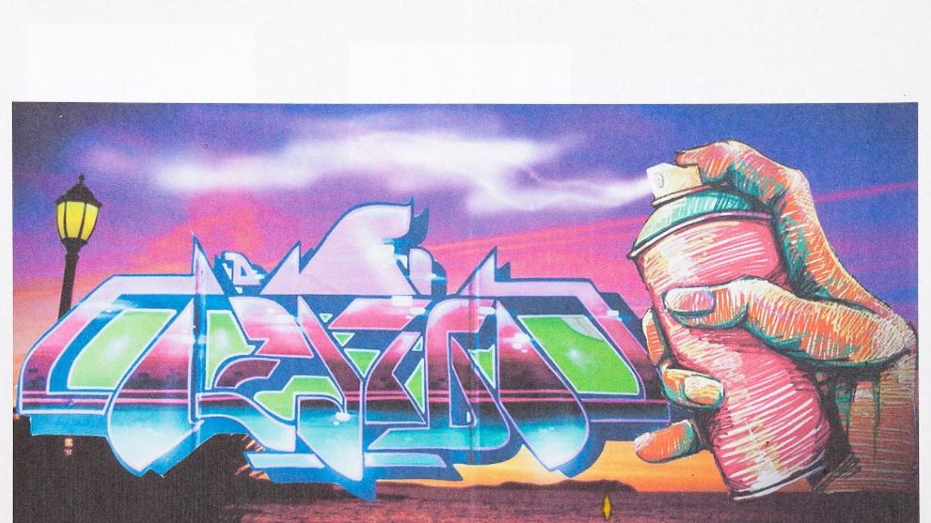 Xabier Latasa, ganador del VII Concurso de grafitis de Pamplona