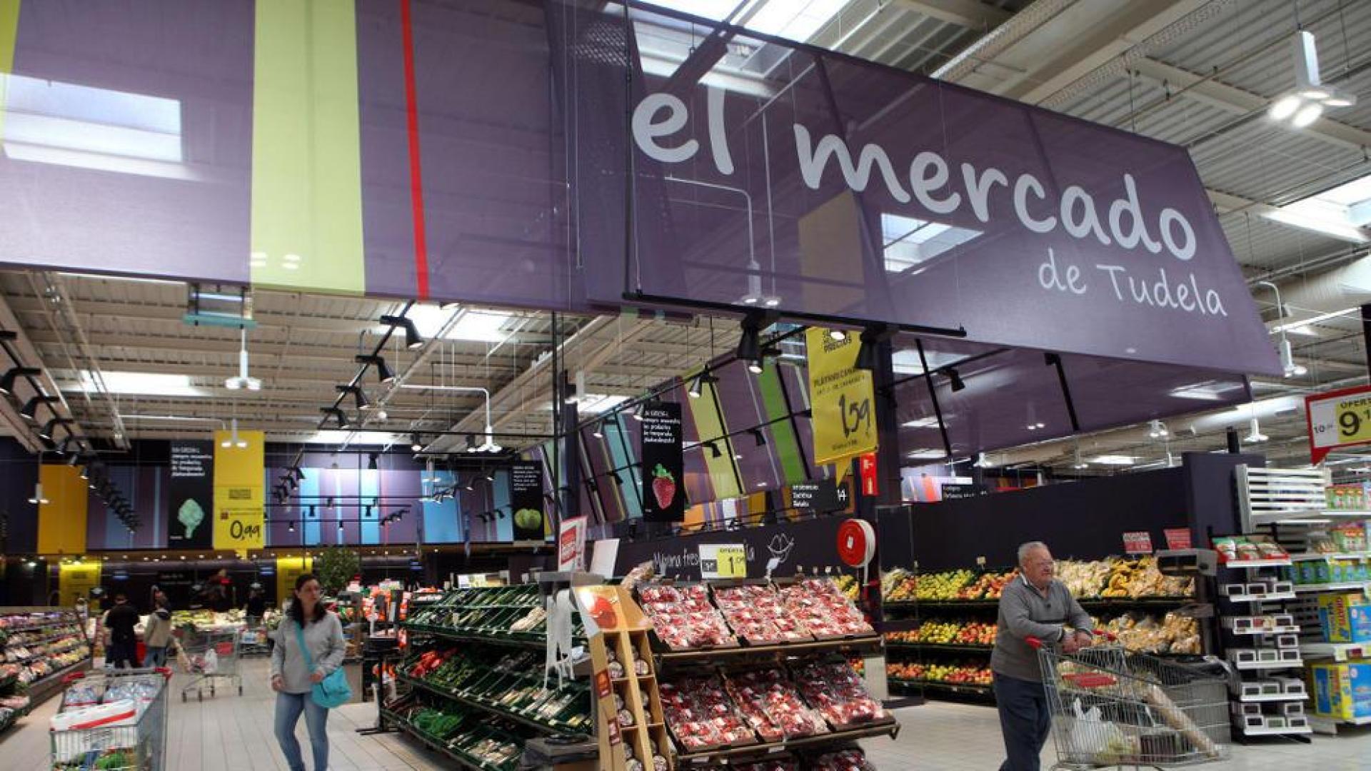 El hipermercado Eroski de Tudela renueva su &aacute;rea comercial