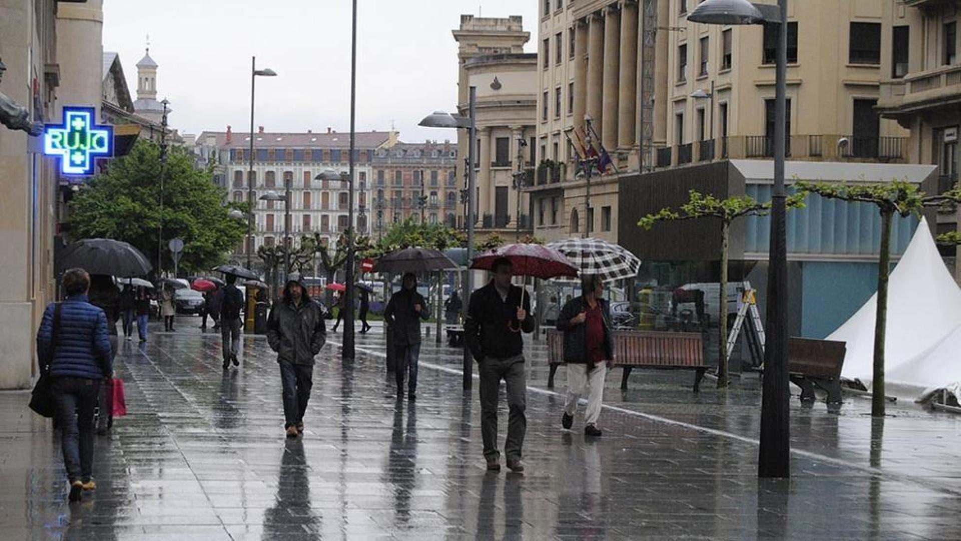 Domingo lluvioso en Navarra