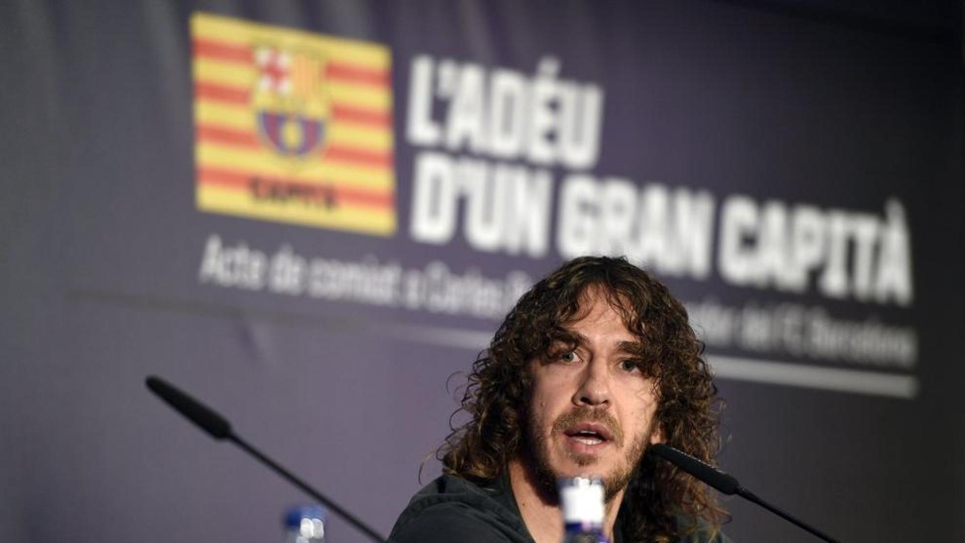 Puyol se despide del f&uacute;tbol tras quince a&ntilde;os al m&aacute;ximo nivel