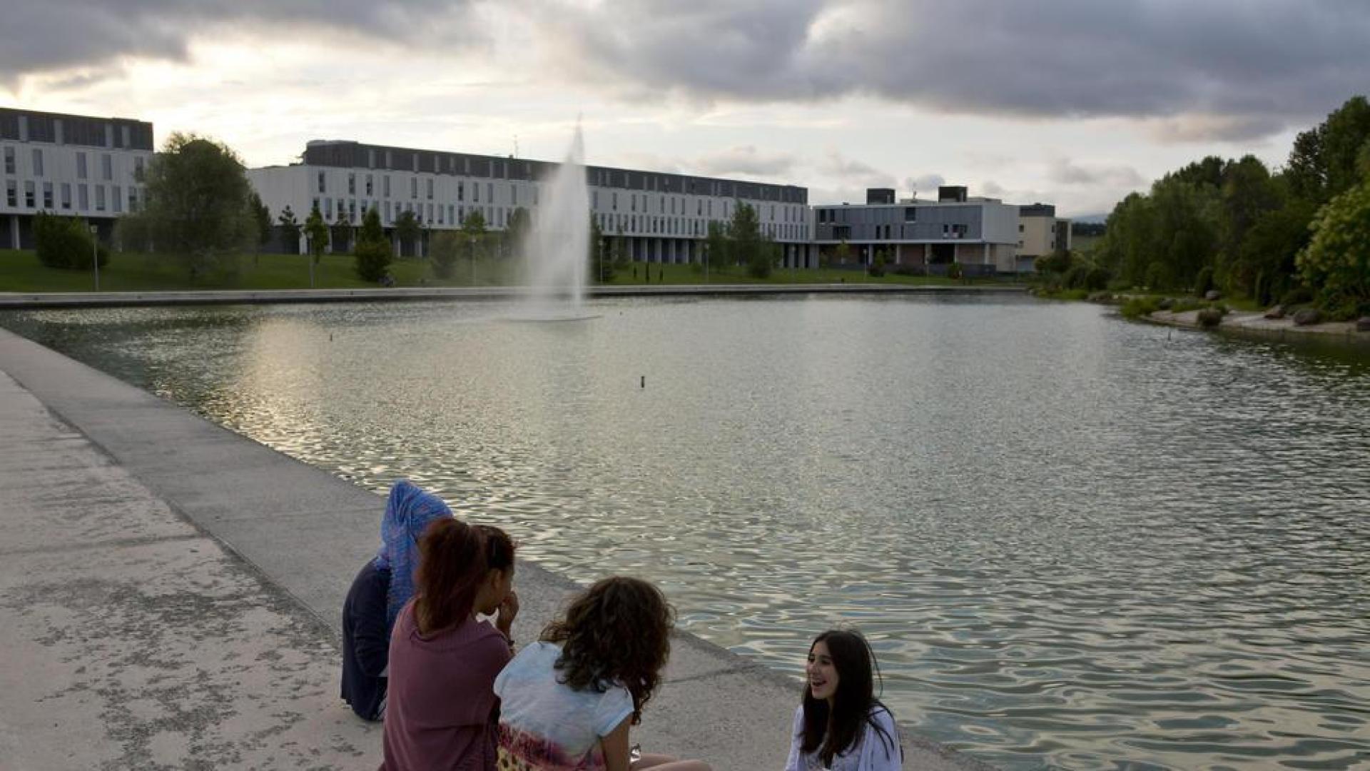 Una zona del lago de Sarriguren podría vallarse por seguridad