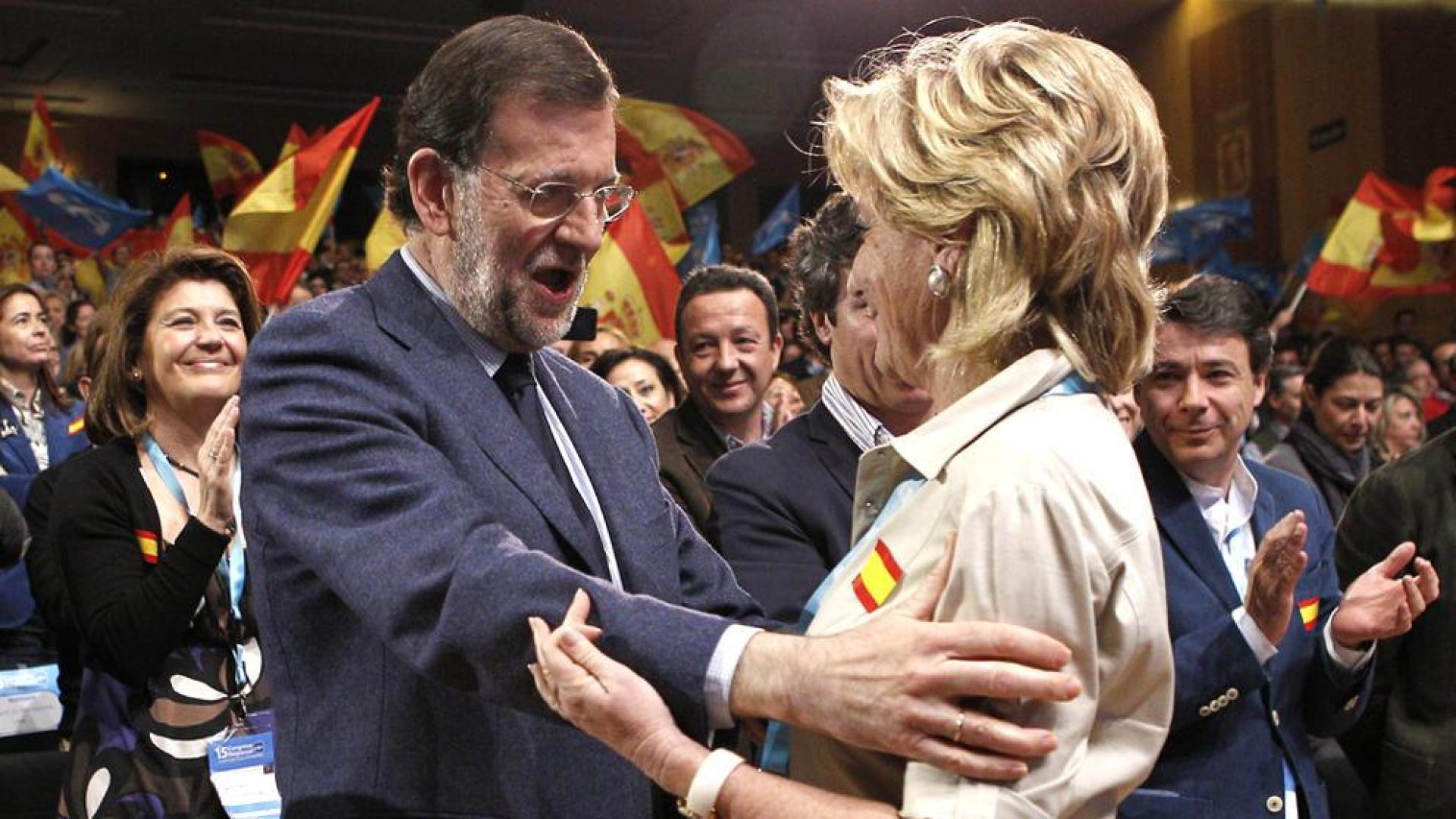 Rajoy respalda la labor de Esperanza Aguirre al frente del PP de Madrid