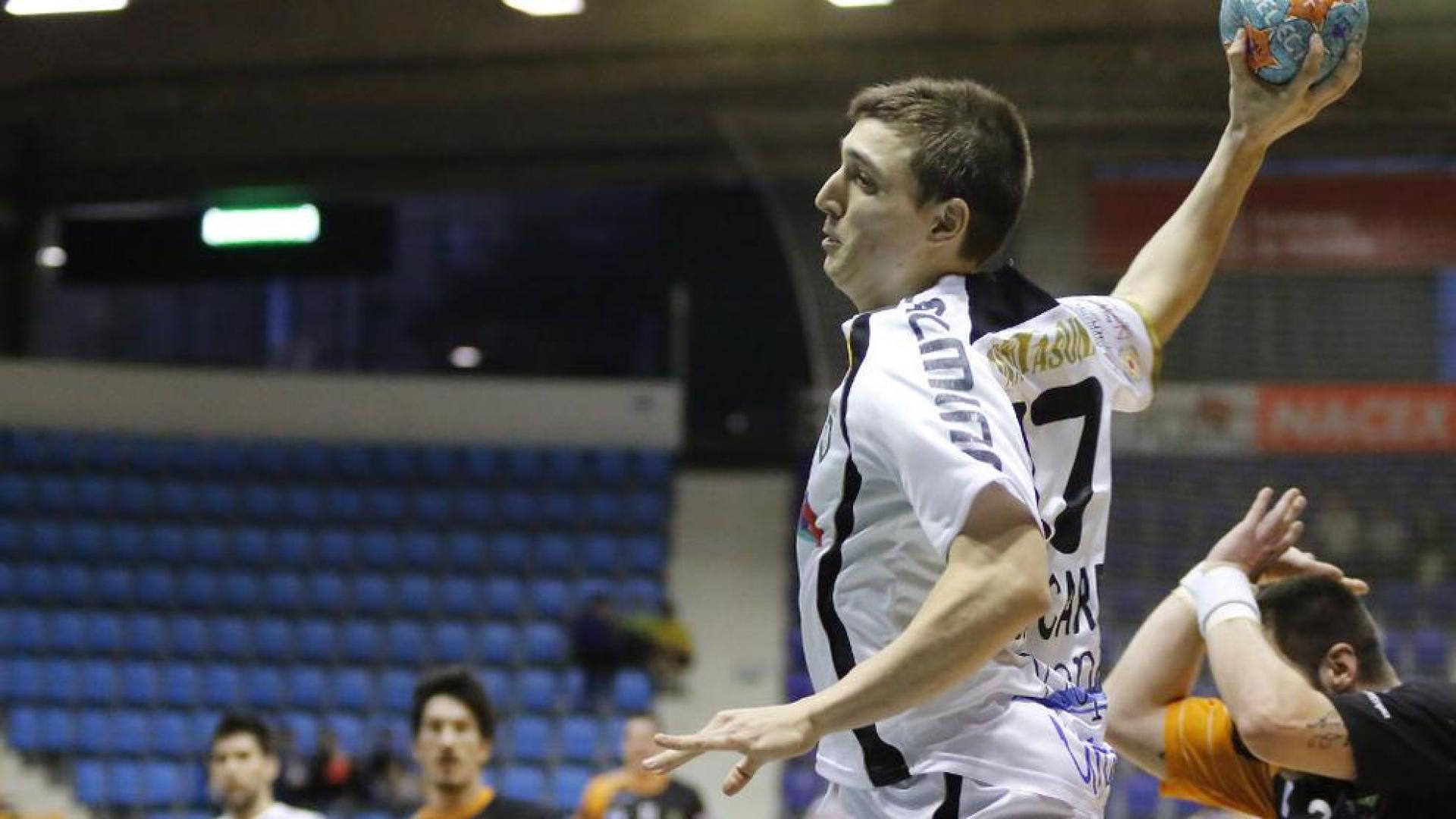 Chocarro, durante un partido de Anaitasuna