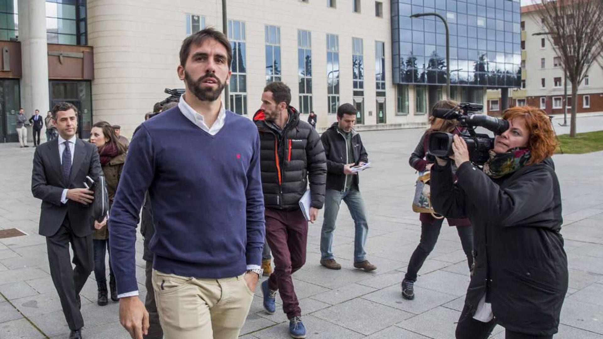 Jordi Figueras, a su salida de la Audencia.