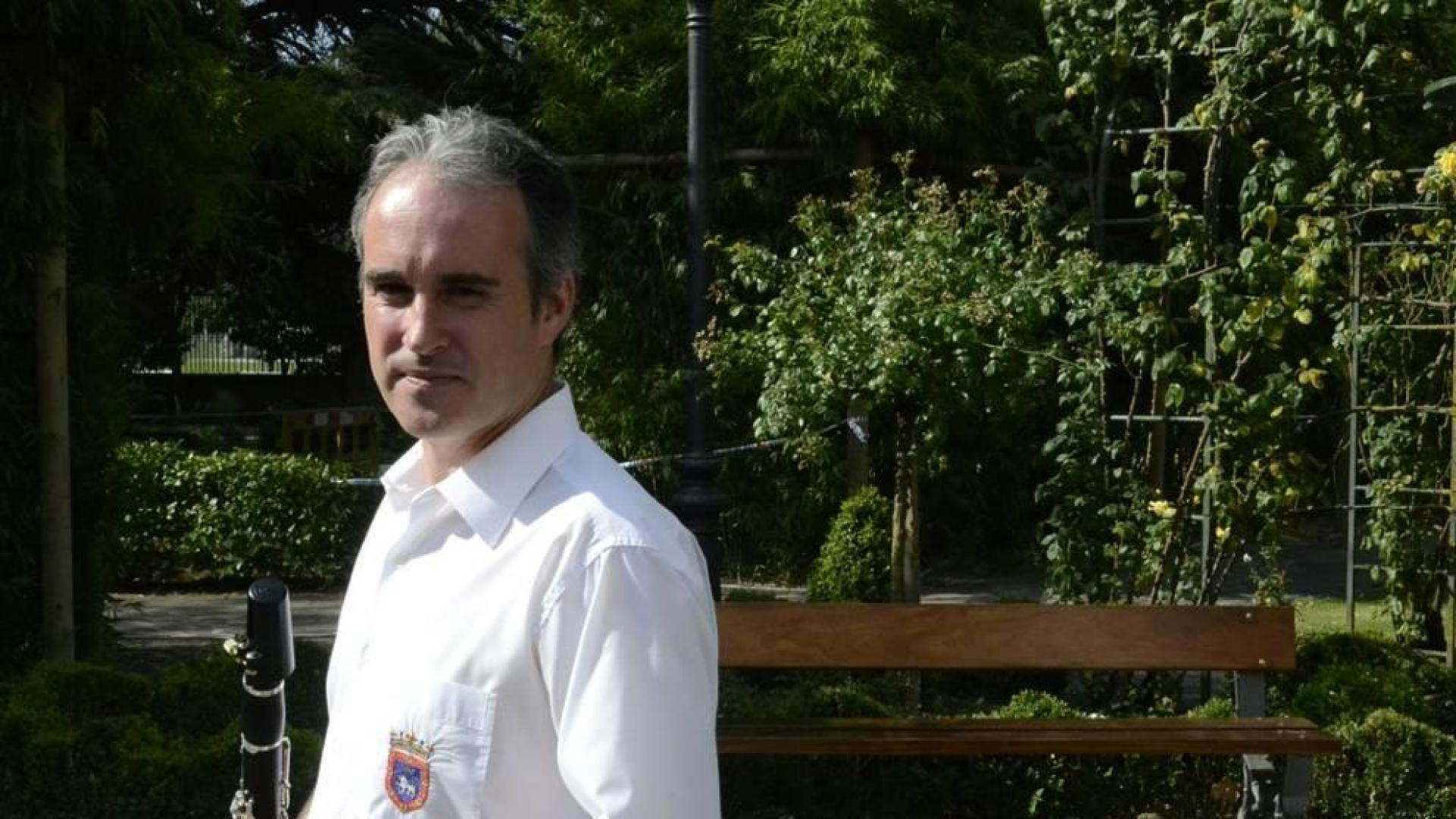 Jorge Nagore, horas antes de casarse, en Burlada