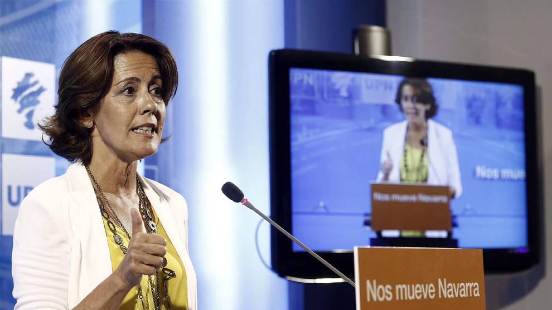Yolanda Barcina anuncia su dimisión como presidenta de UPN