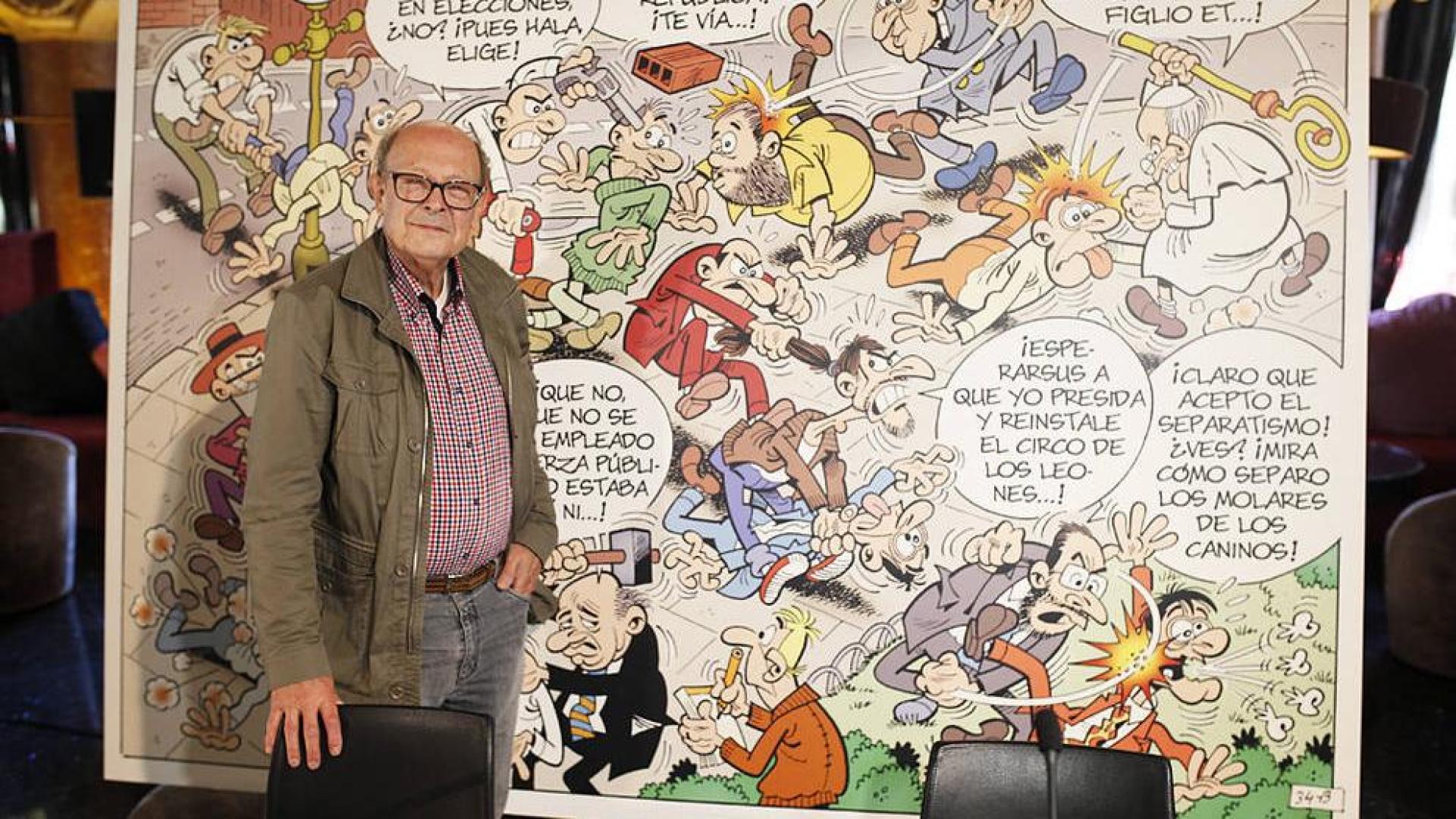Ibáñez mete a Mortadelo y Filemón en política