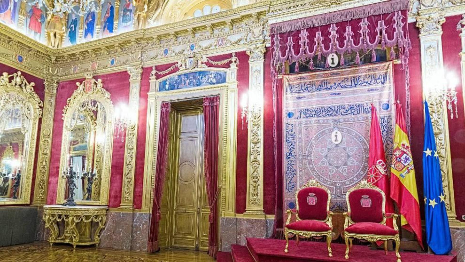 Visita virtual al Salón del Trono del Palacio de Navarra.