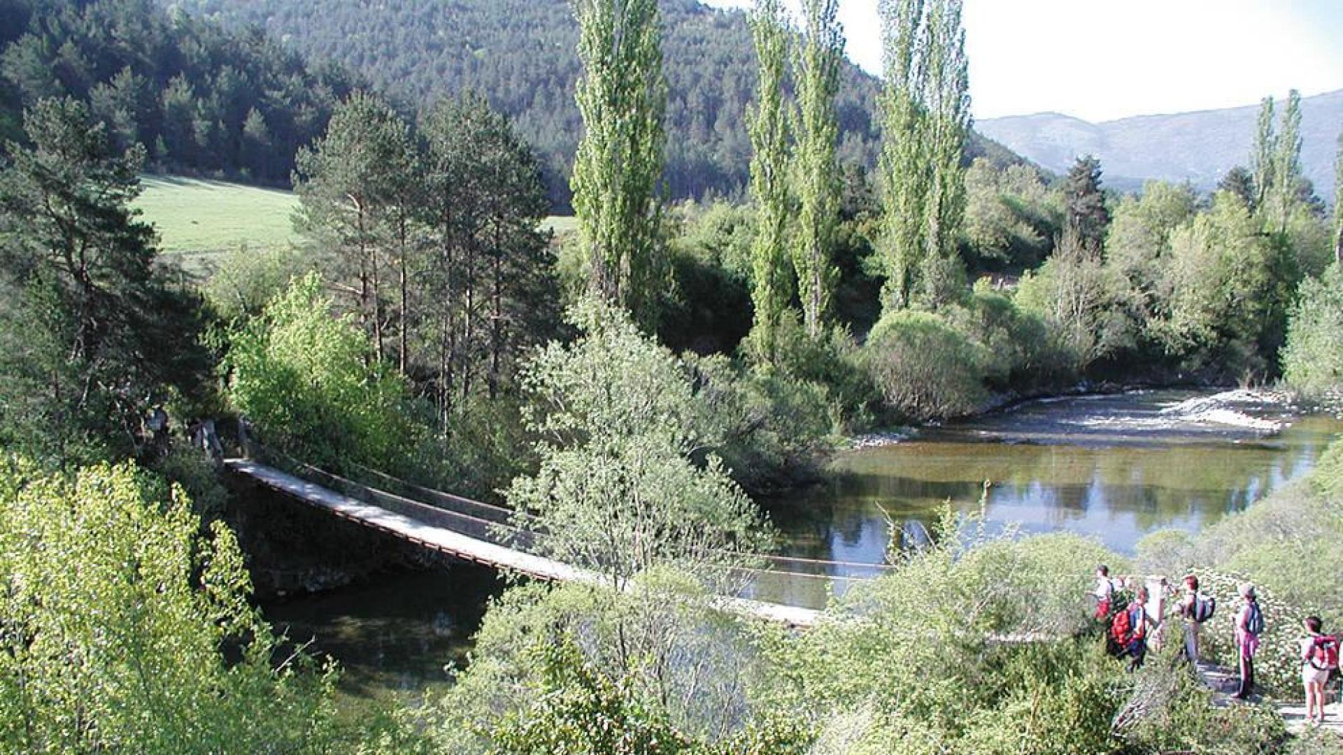 Puente colgante de Burgui