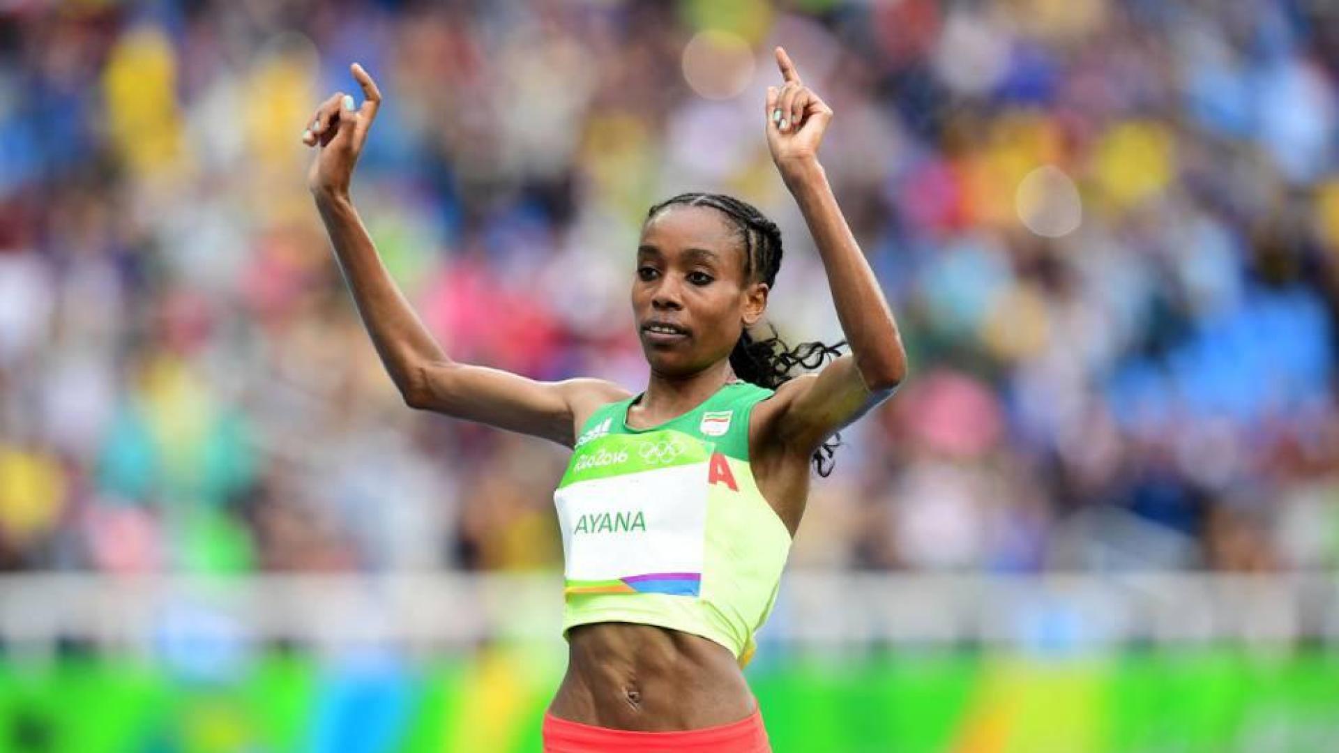 La etíope Almaz Ayana, oro olímpico y récord del mundo de 10.000 metros.