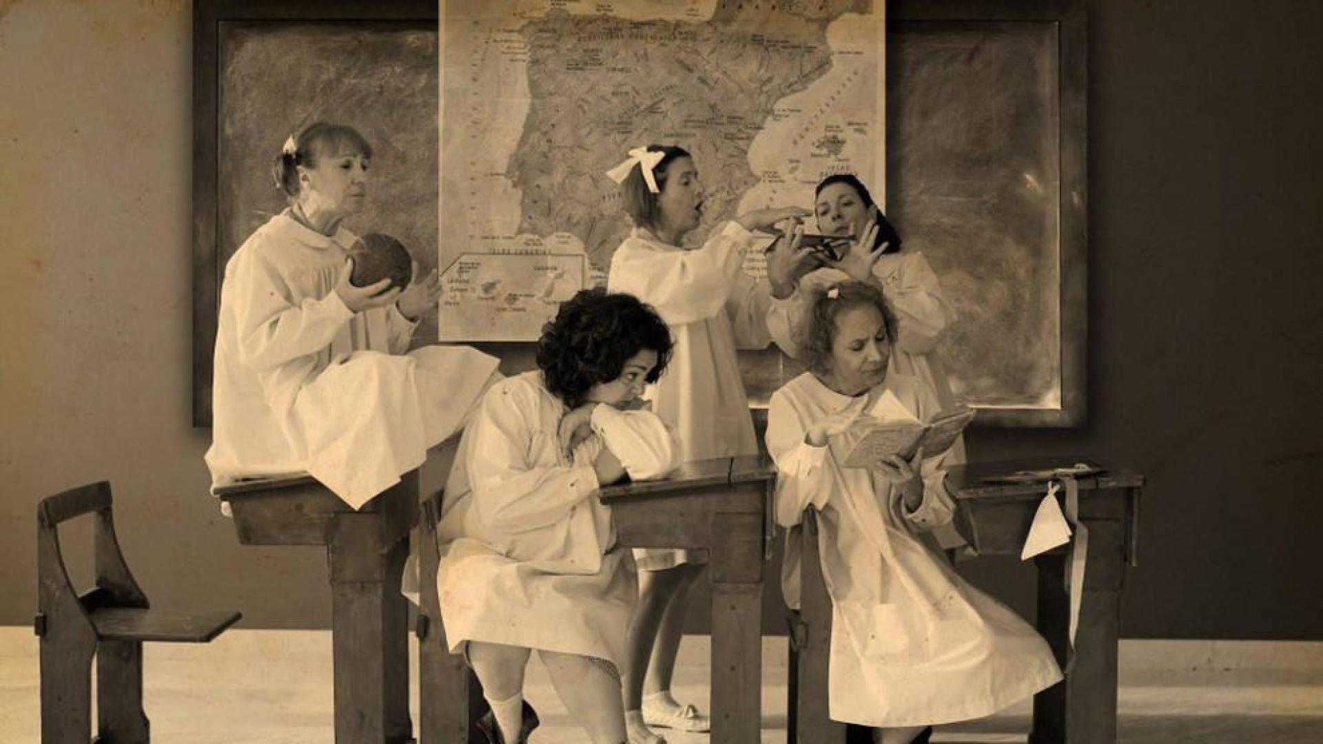 Una parodia de la escuela franquista