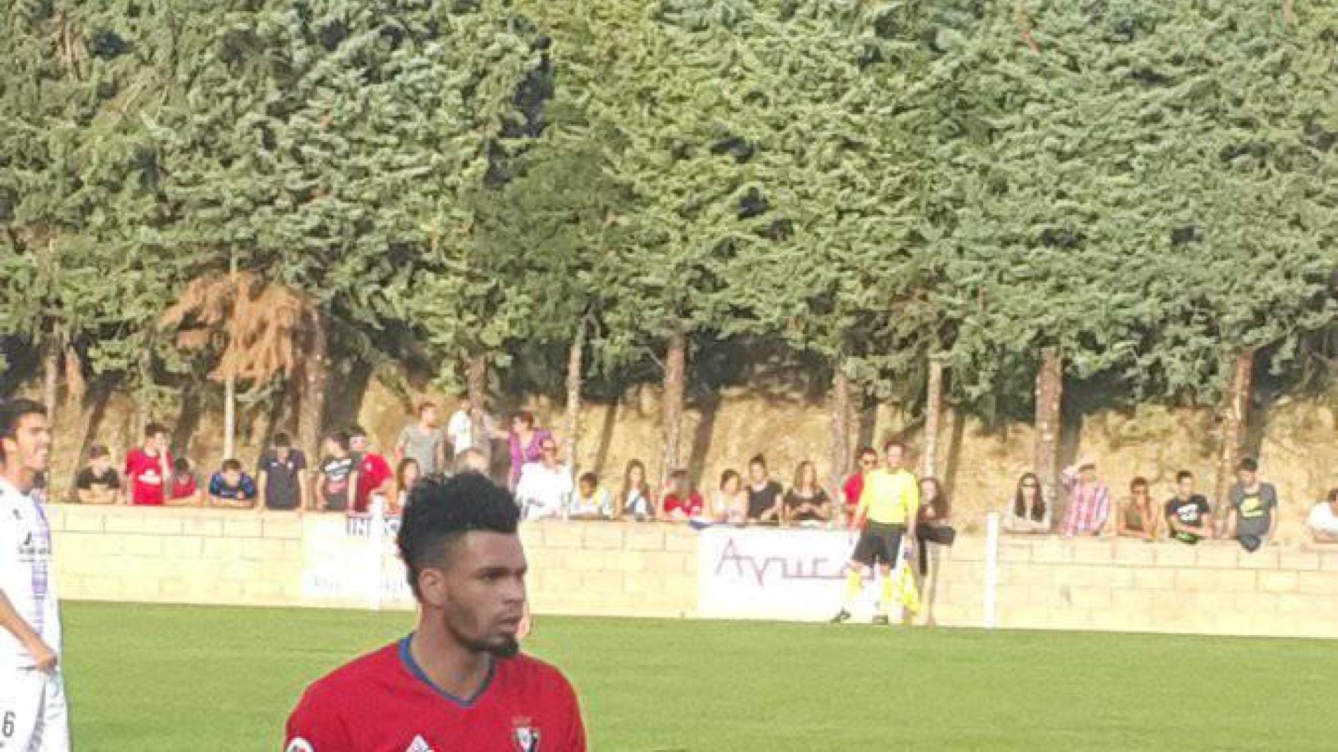 Rivière debutó con Osasuna frente al Numancia.
