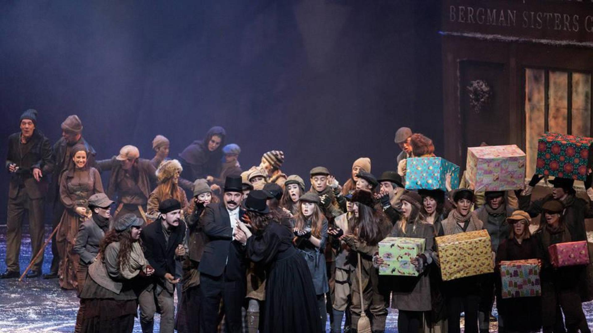 La música de ópera, con voz de niño