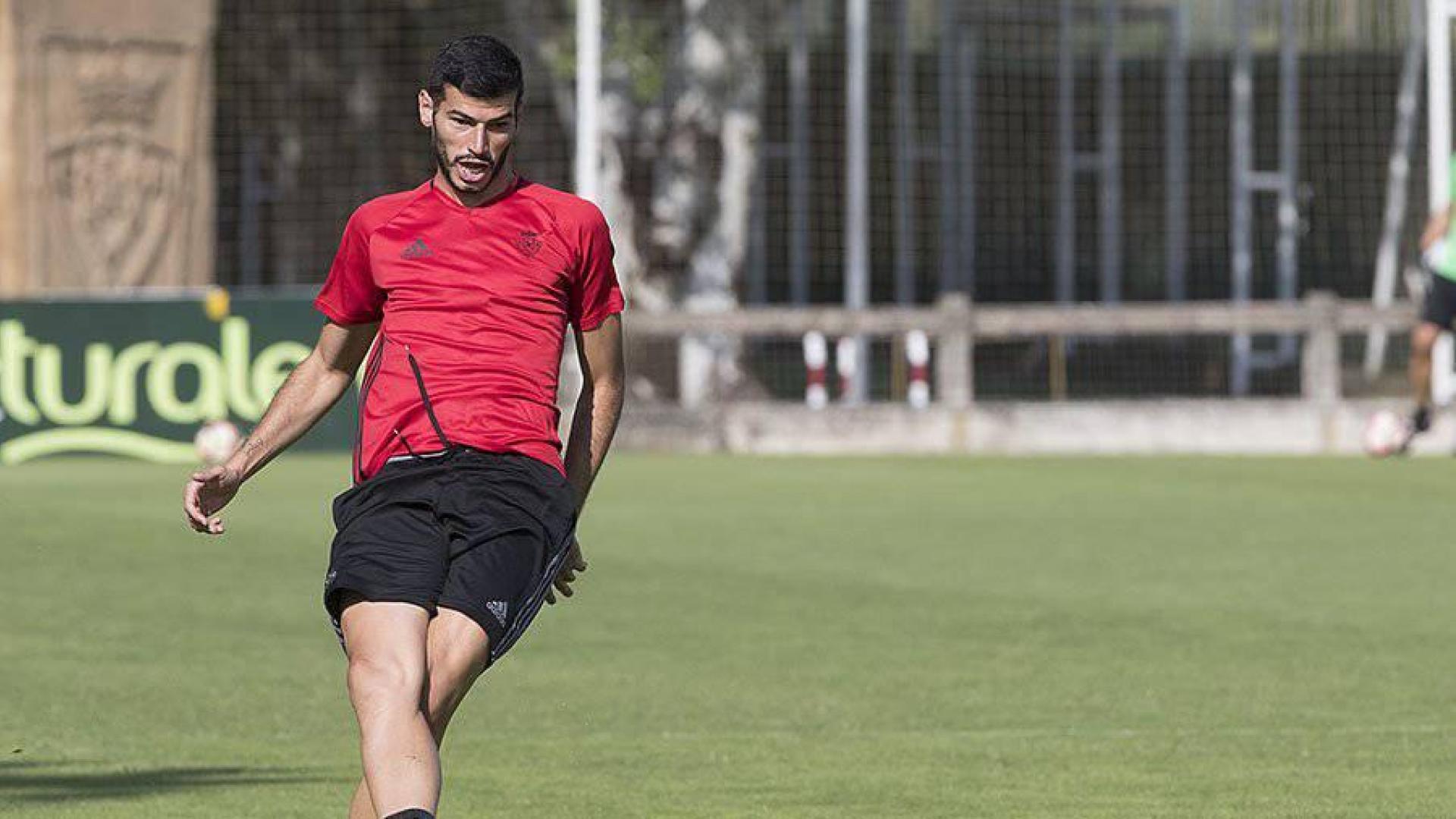 Javi Álamo, en Tajonar.