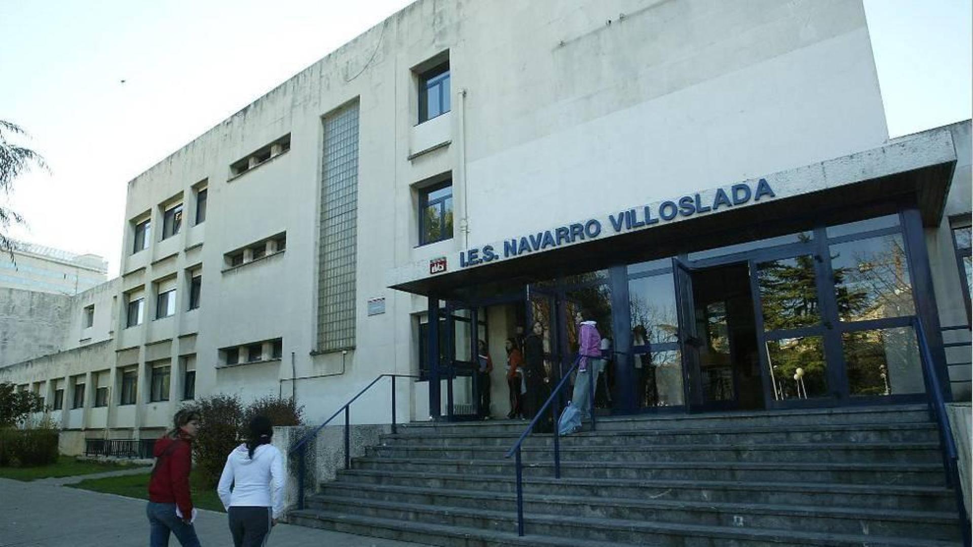 Instituto Navarro Villoslada, uno de los centros donde se ha desarrollado el programa de promoción de salud mental.