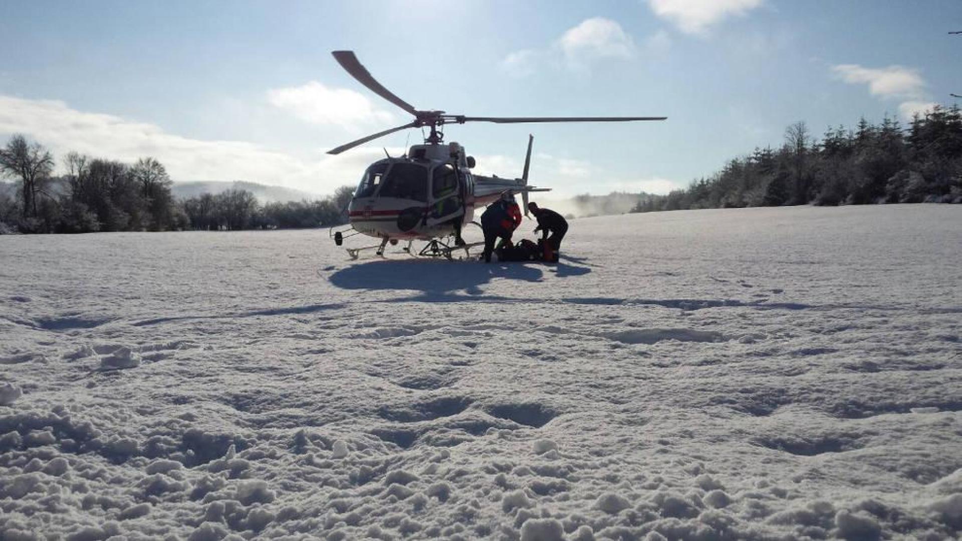 Rescatados en helicóptero dos peregrinos que hacían el Camino de Santiago