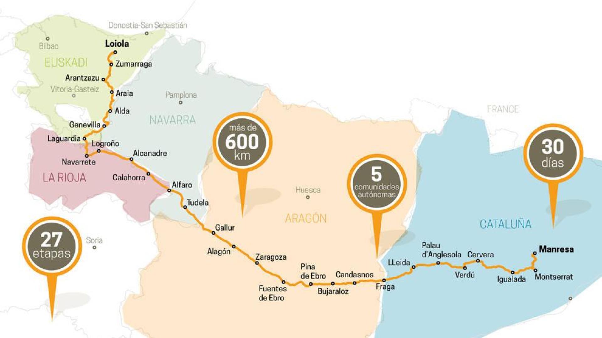Navarra se une a un proyecto que emula el recorrido que realizó san Ignacio de Loyola