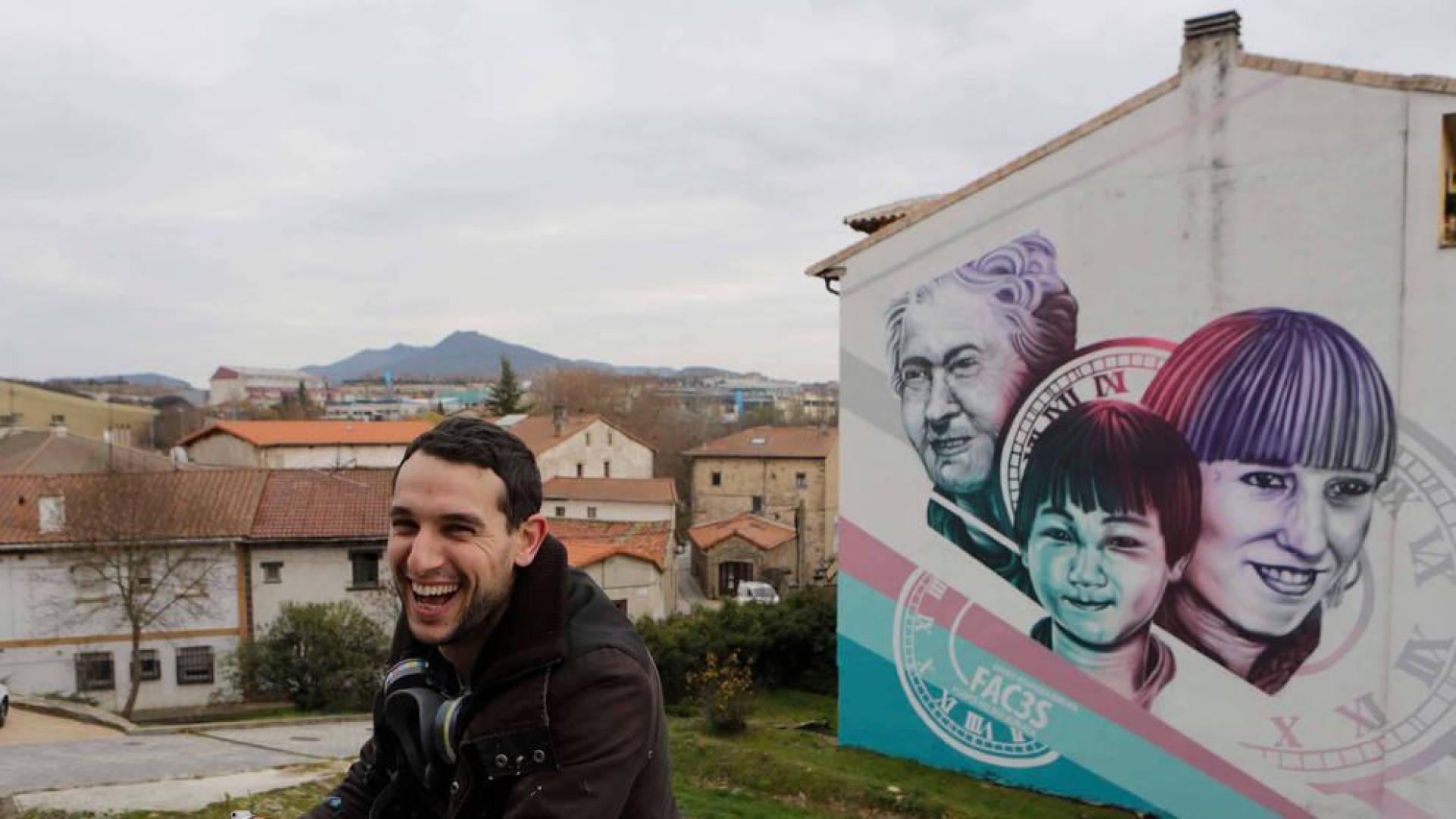Cada uno de los murales tiene rostros de vecinos reales de cada pueblo para simbolizar su unión