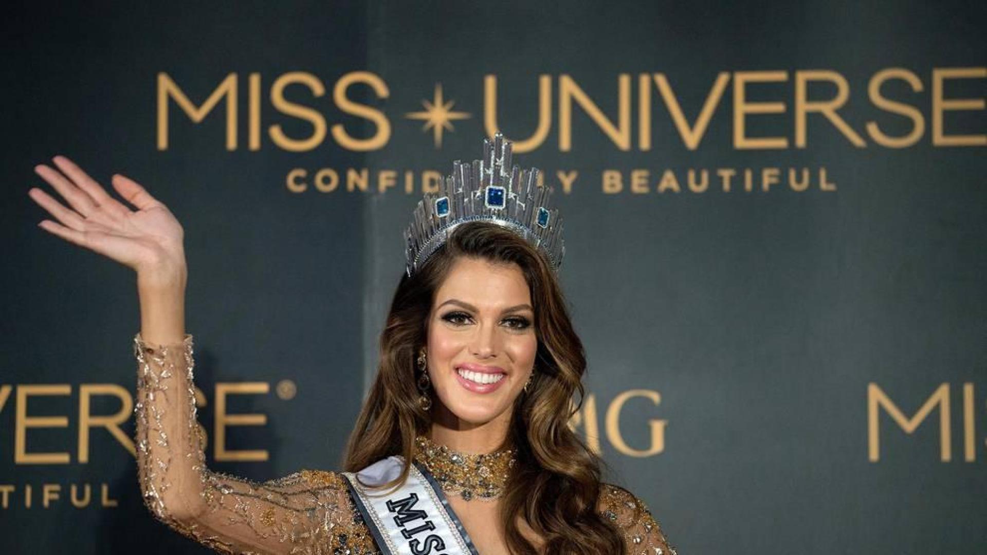 Iris Mittenaere devuelve a Europa la corona de Miss Universo