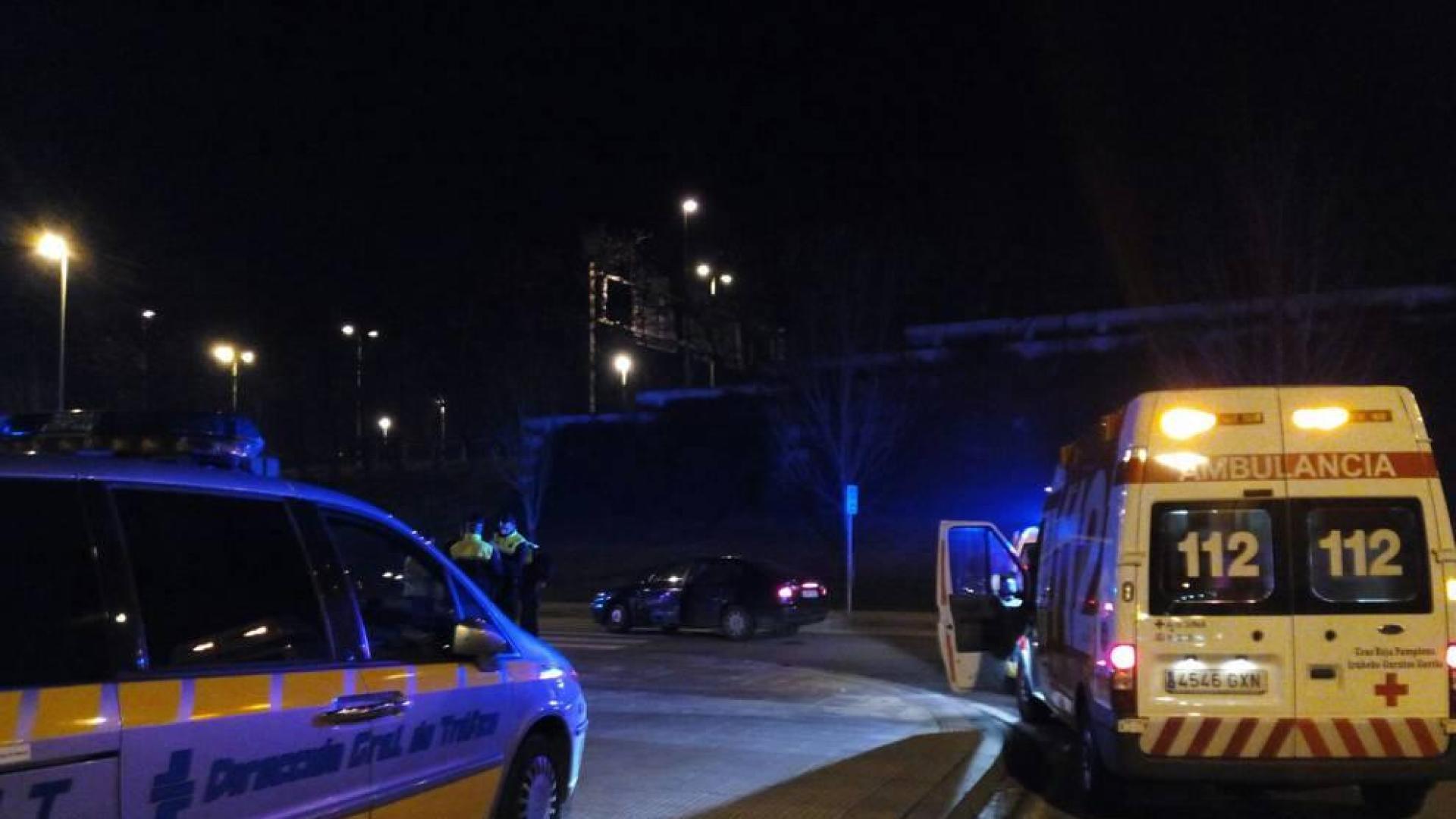 Dos heridos leves tras una colisión en Buztintxuri