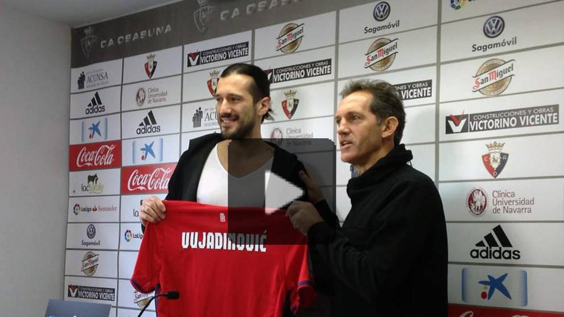 Vídeo: La presentación del central Vujadinovic en Tajonar
