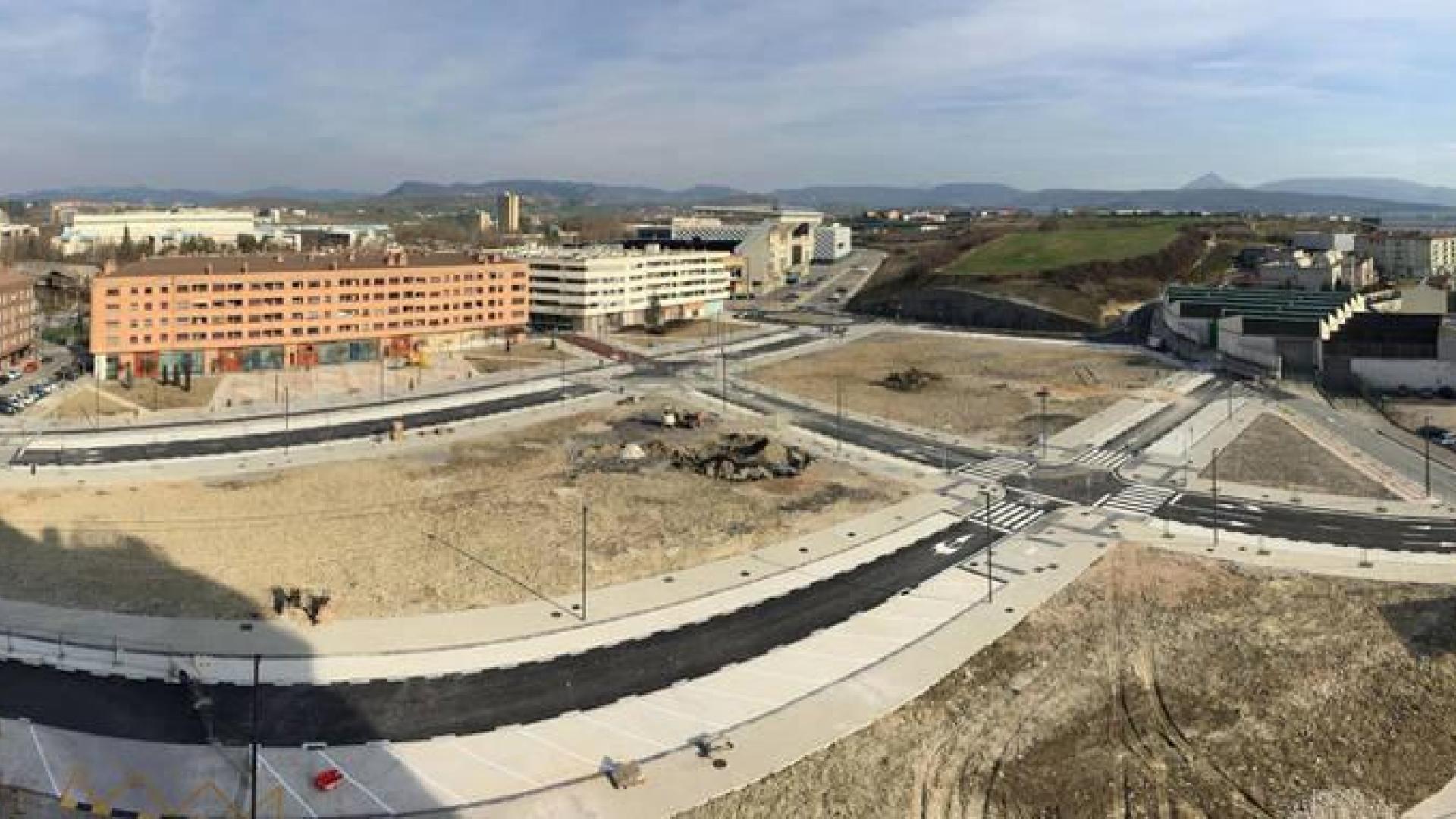 El nuevo diseño de la zona sur de Arrosadía se prepara para su estreno