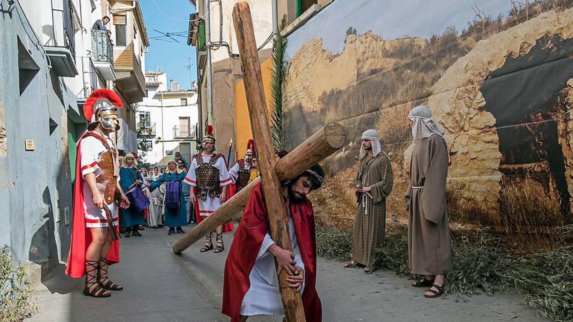 Andosilla se convierte en Jerusalén durante su vía crucis viviente