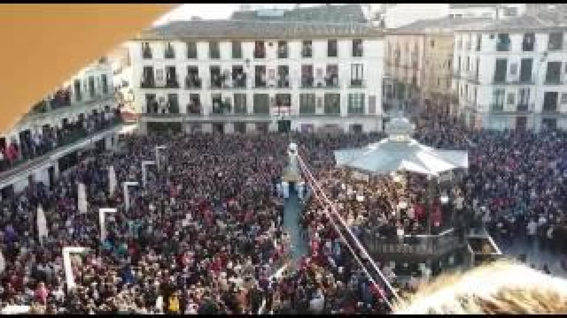 El Ángel vuela en Tudela