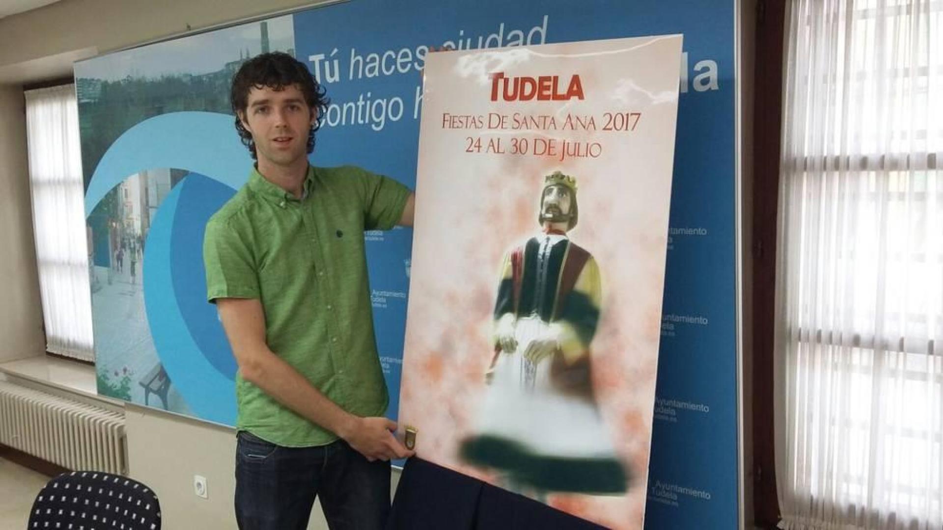 La obra 'Gigantes Fiestas' gana el concurso de carteles de fiestas Tudela 2017