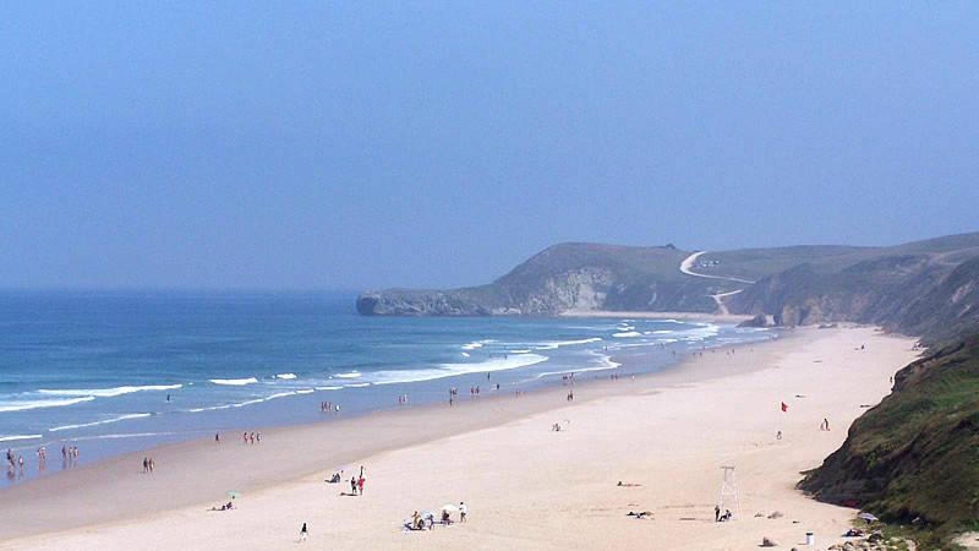 Playa el Sable de Merón en San Vicente de la Barquera.