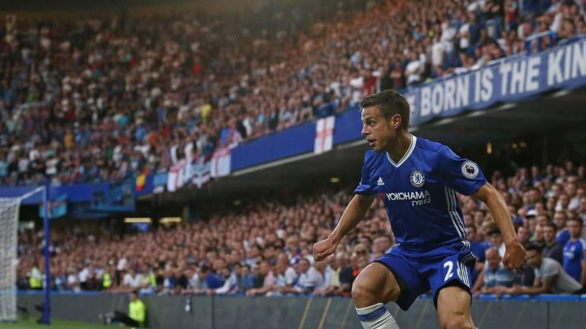 César Azpilicueta, con el Chelsea.