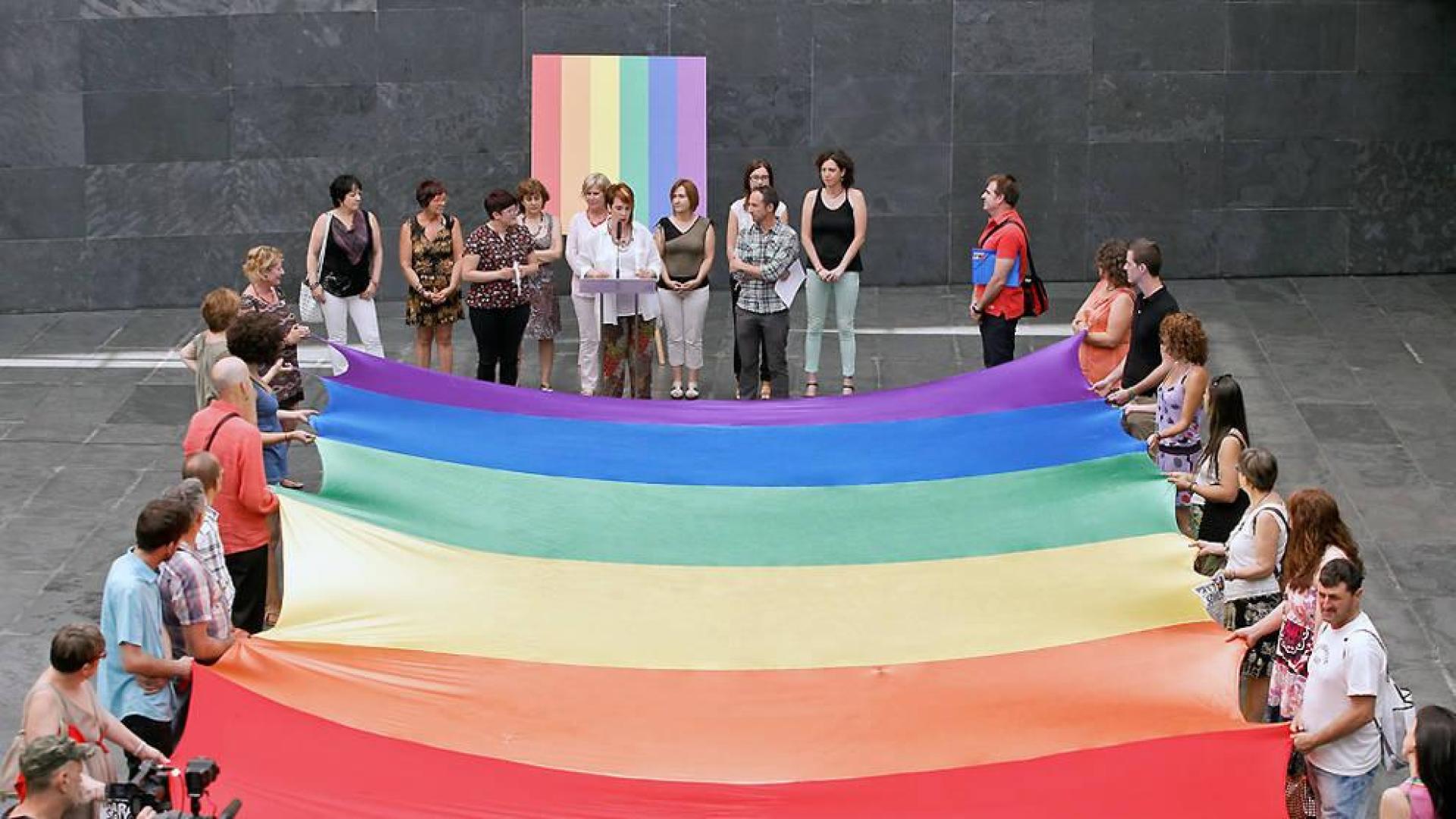 El colectivo LGTBI conmemora su día con un acto en el Parlamento de Navarra