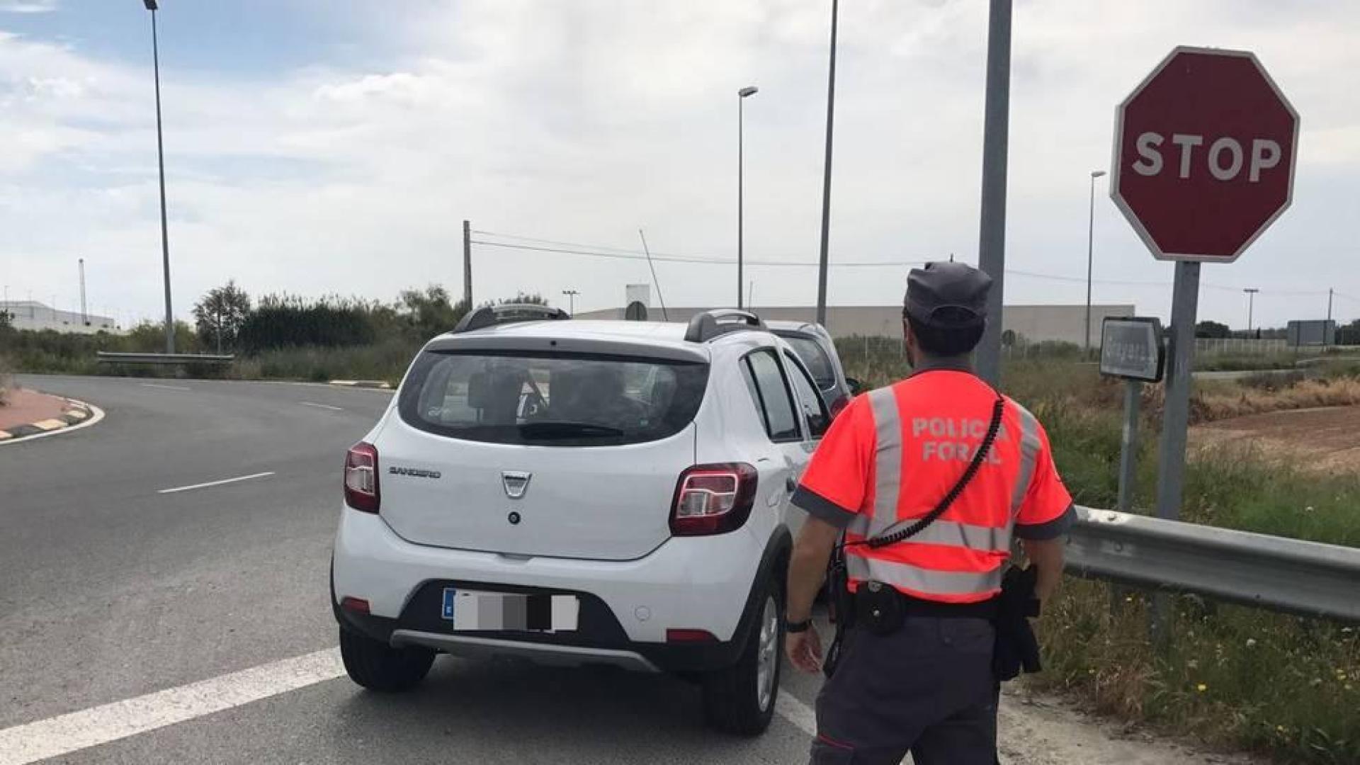 Denunciado en Funes un conductor tras dar positivo en cuatro drogas