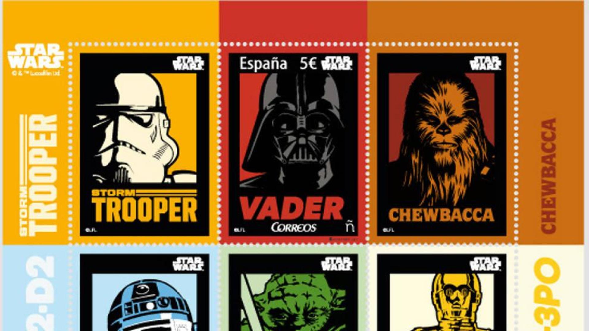 Correos lanza en colaboración con Disney un sello dedicado a 'Star Wars'