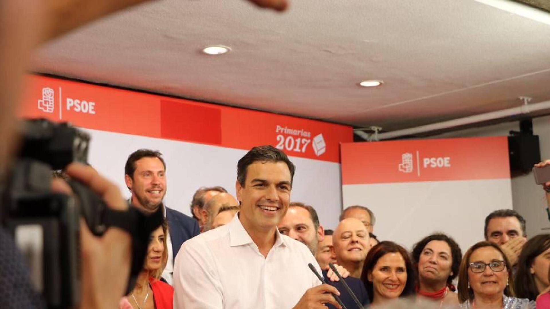 Sánchez: "Hoy quien ha ganado es el PSOE y cuando gana el PSOE gana España"
