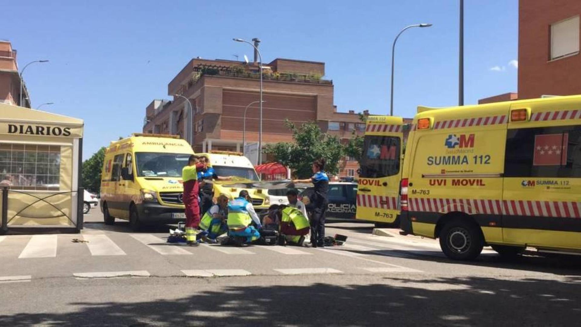 Muerto un anciano de un puñetazo tras una discusión de tráfico en Madrid