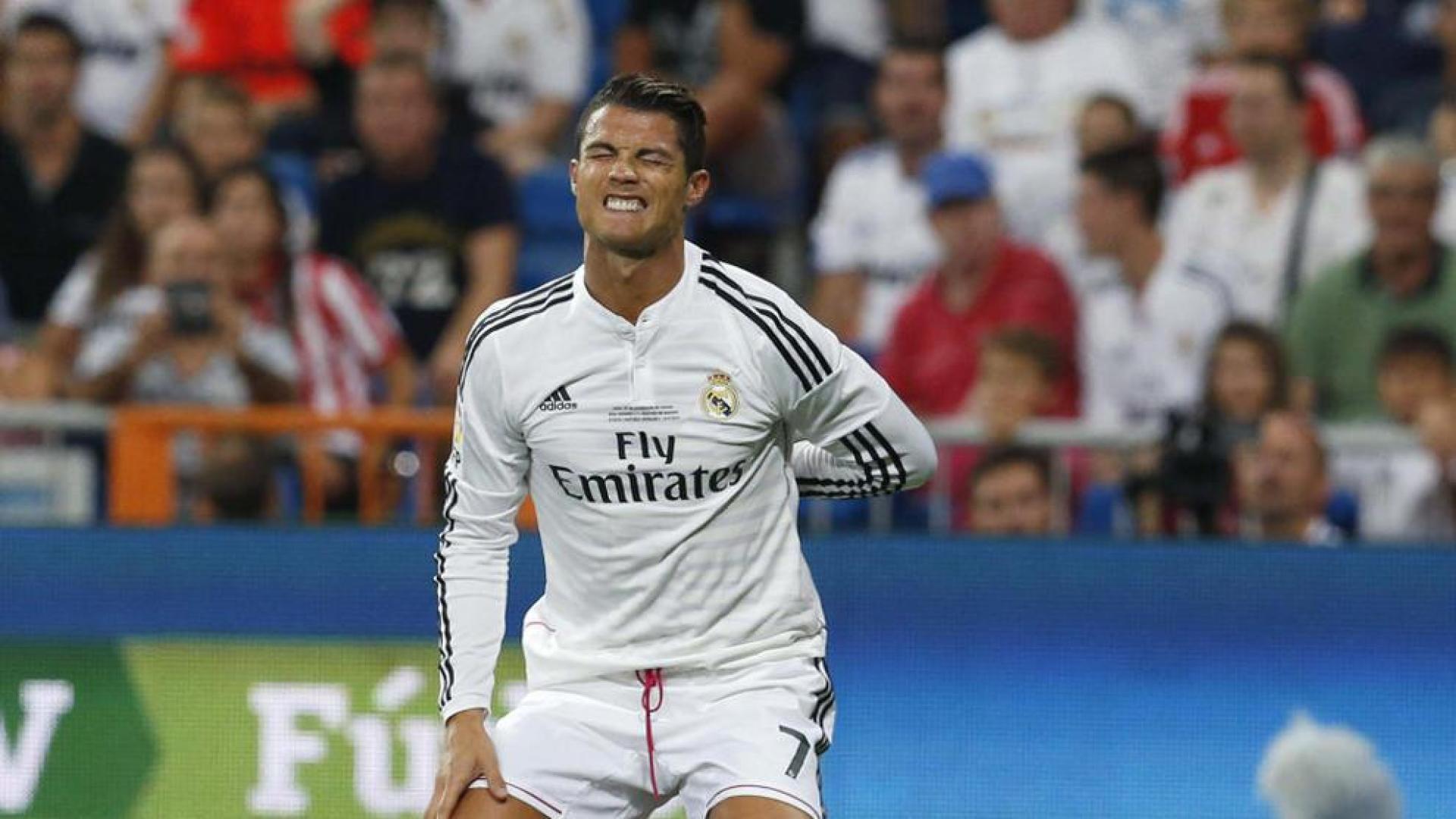 Cristiano Ronaldo, en el partido contra el Atl&eacute;tico