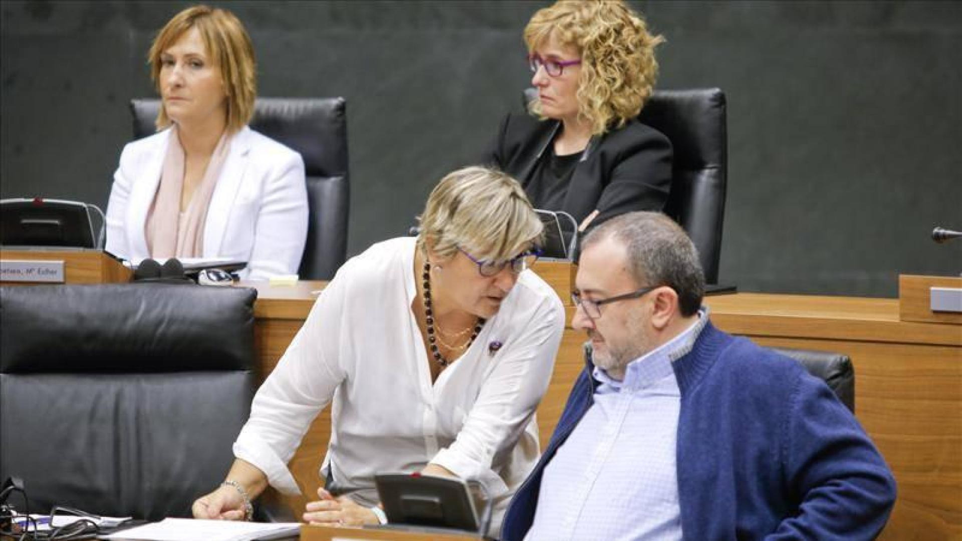 Marisa De Simón y Jose Miguel Nuin en el Parlamento