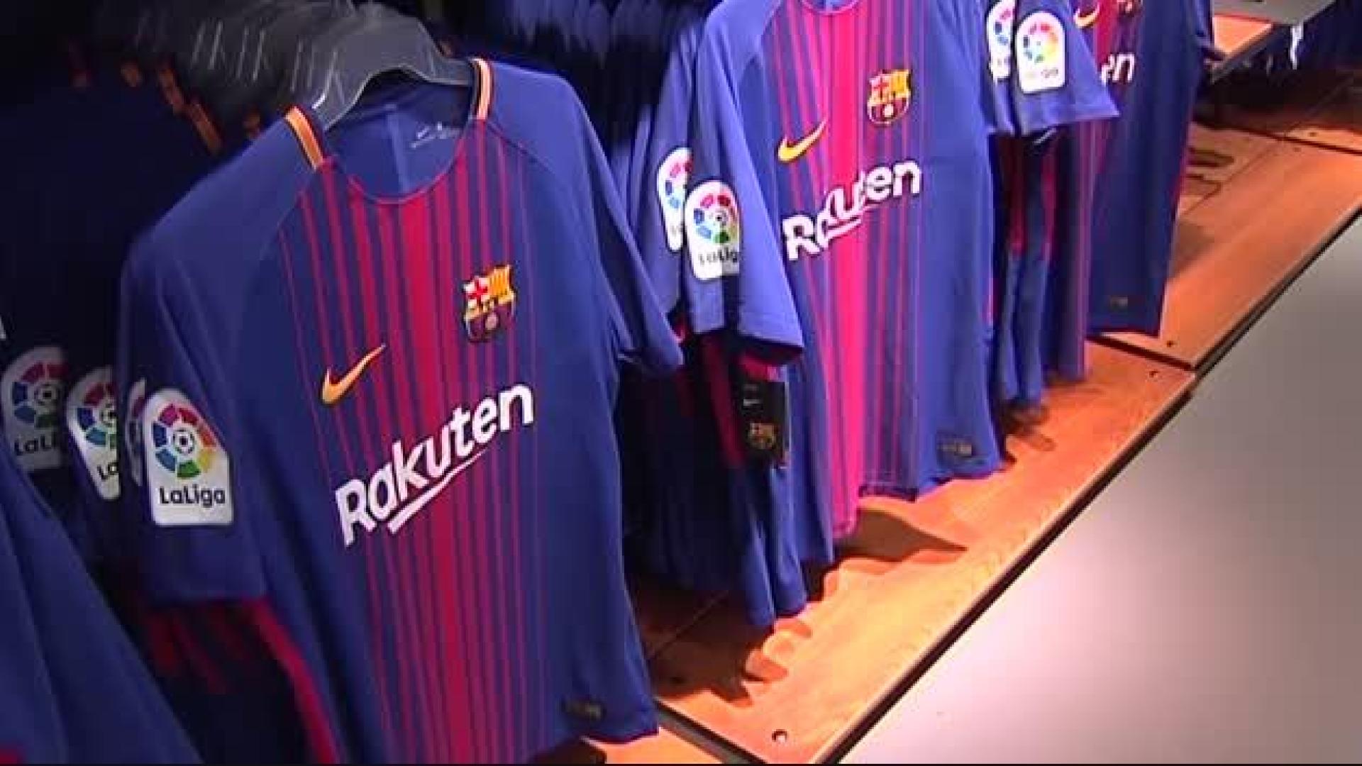 Gran acogida de la nueva camiseta del Barça