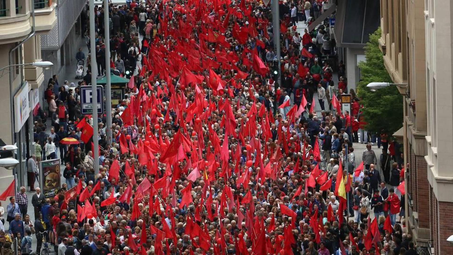 Participantes en la concentración del sábado 3 de junio en Pamplona.