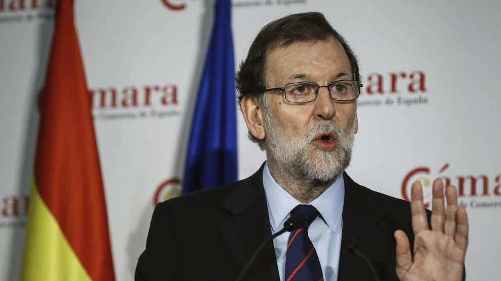 El presidente del Gobierno, Mariano Rajoy, durante su intervención en la inauguración de la jornada "Crecimiento empresarial y competitividad".