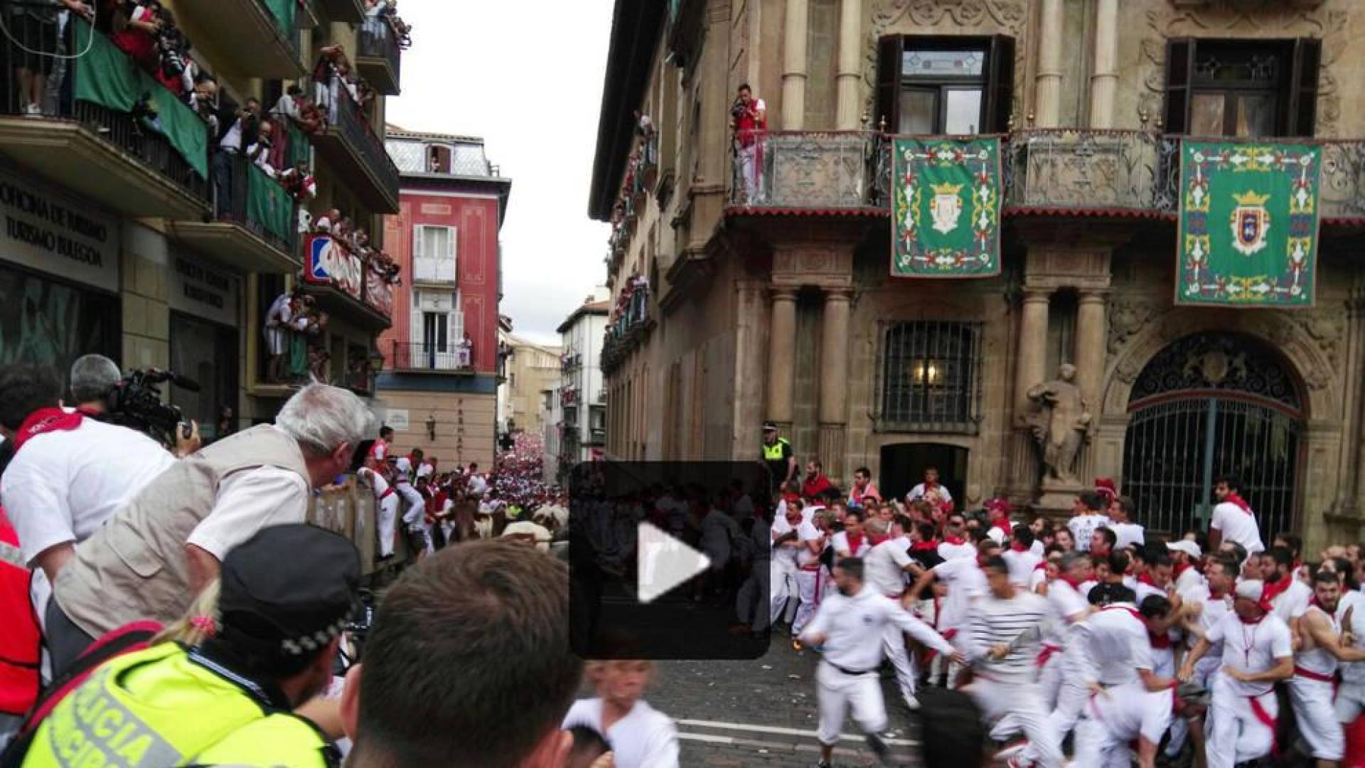 Vídeo del segundo encierro de San Fermín
