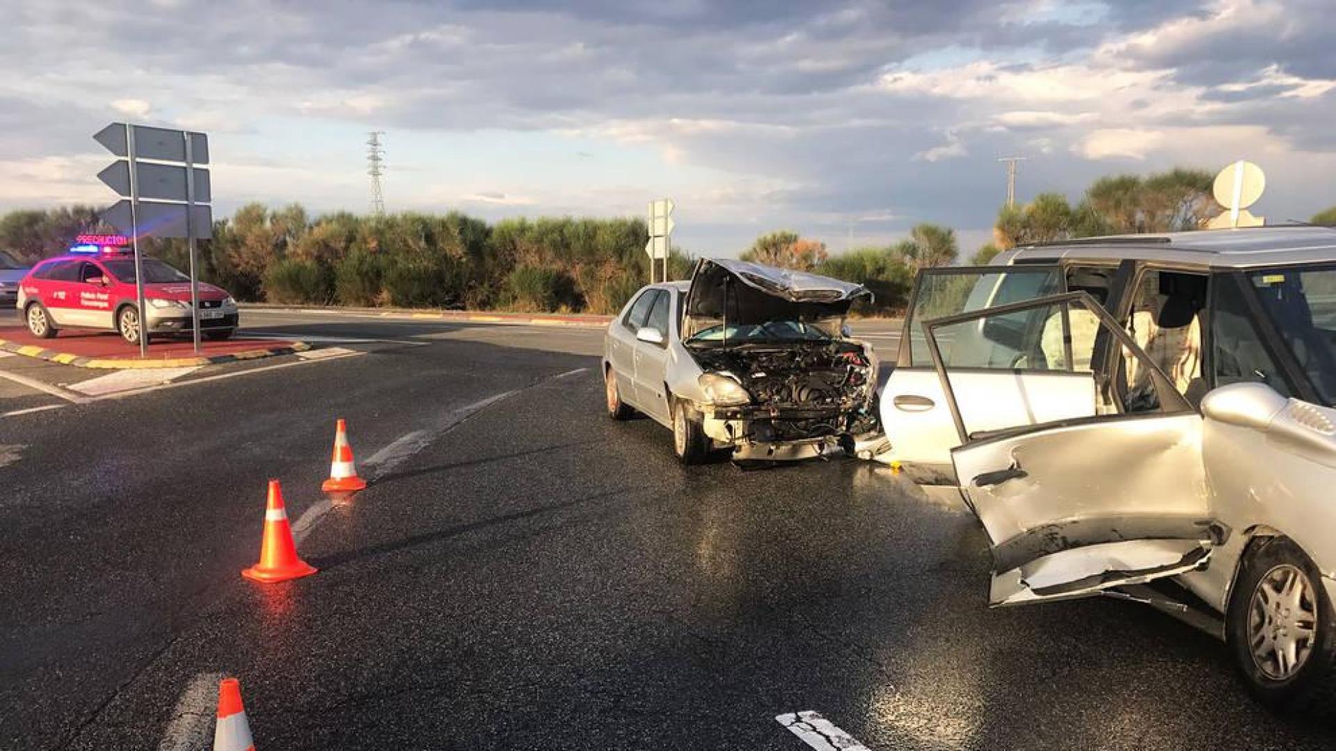 Dos heridos en un accidente de tráfico ocurrido en Caparroso