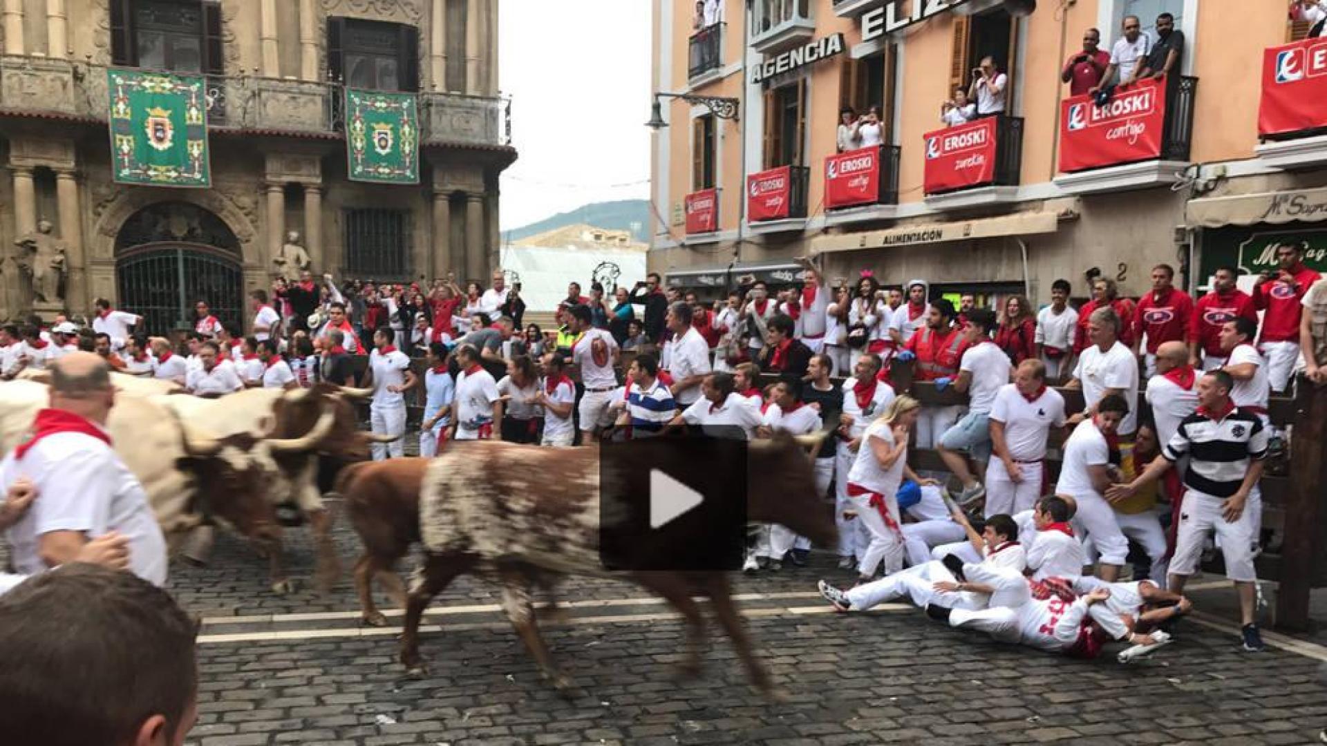 Vídeo del quinto encierro de San Fermín