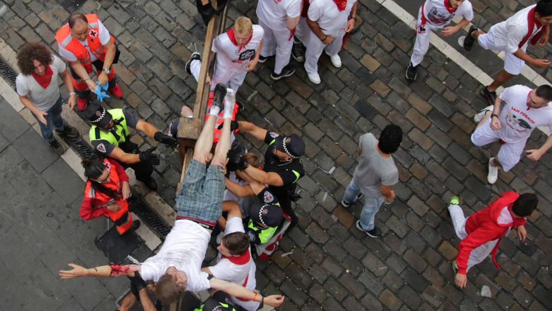 Corneado en el brazo en el segundo encierro: “No he sentido dolor”