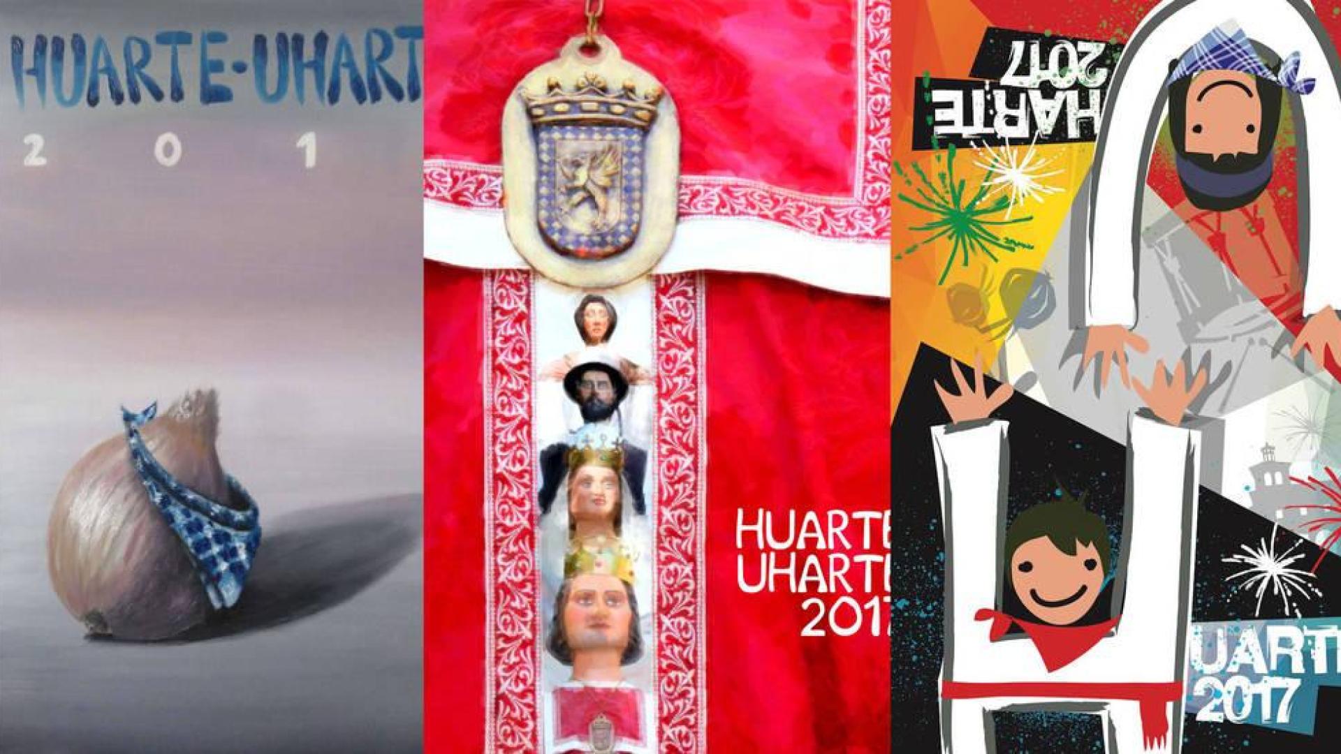 Huarte elige tres carteles para que los vecinos voten el que anunciará las fiestas